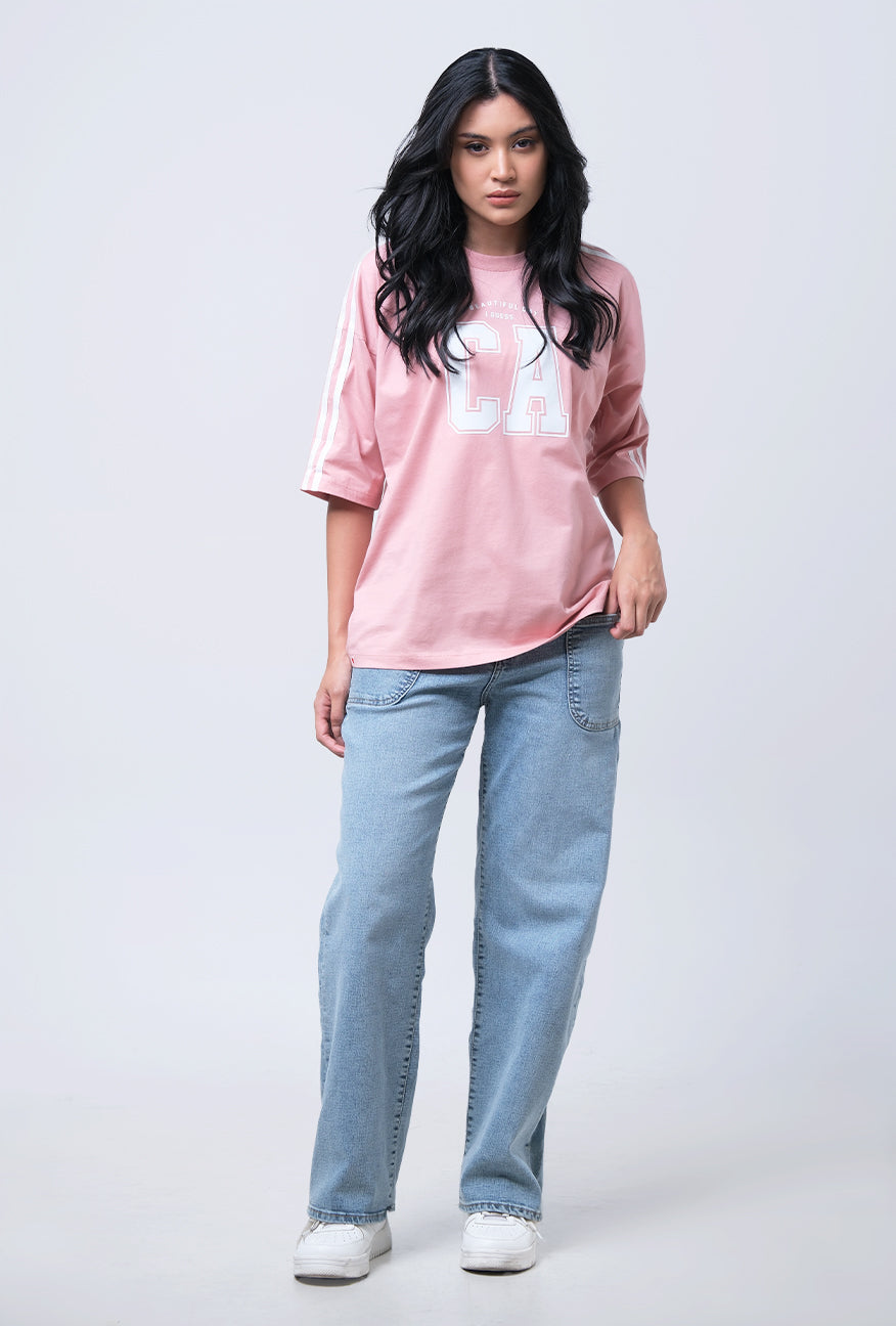 T-Shirt Lengan Pendek Nadlin Pink