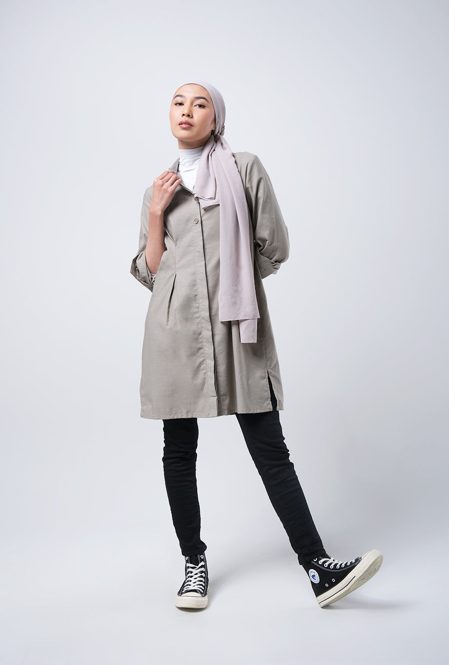 Dress Lengan Panjang Monna Olive