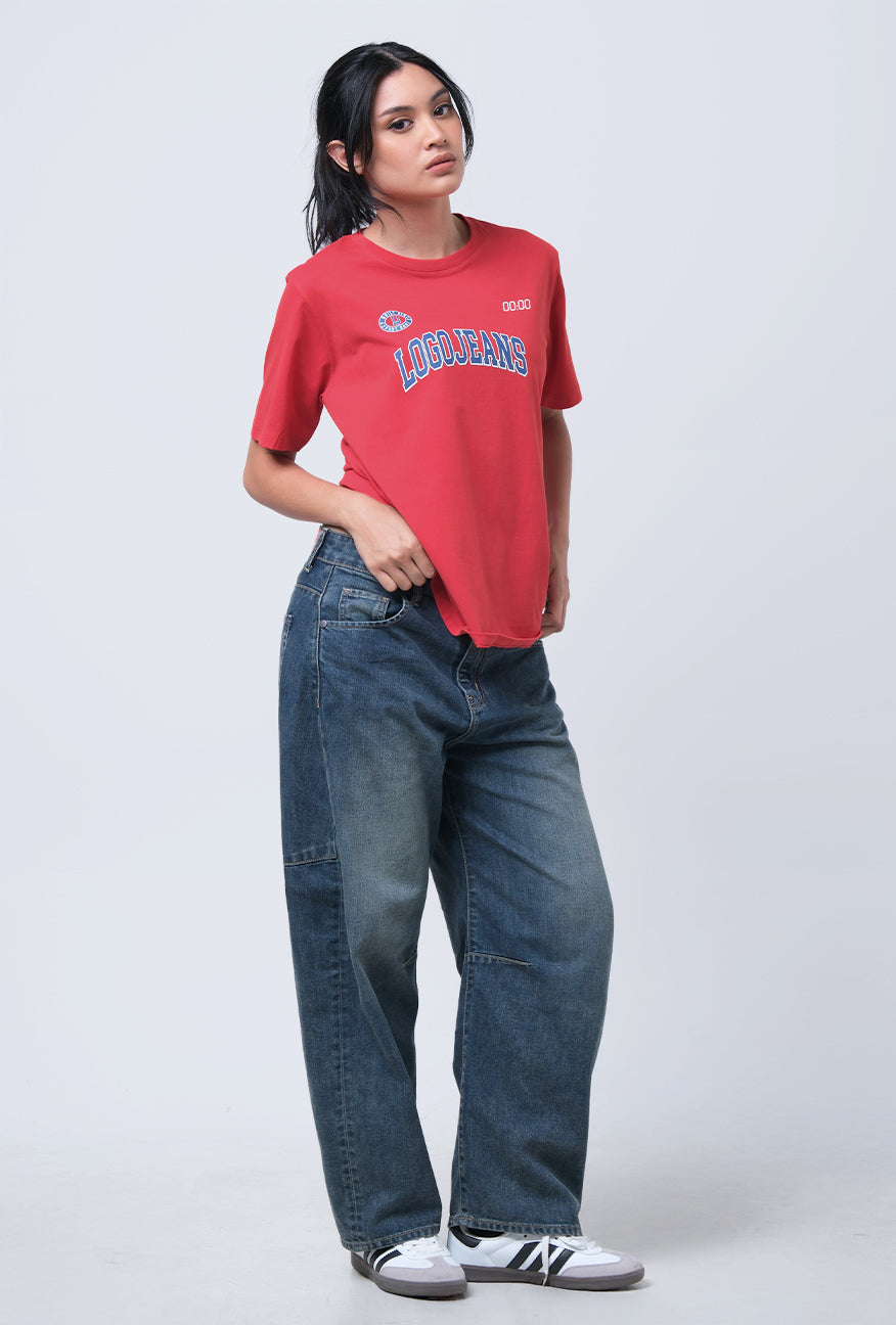 T-Shirt Lengan Pendek Aletta Red