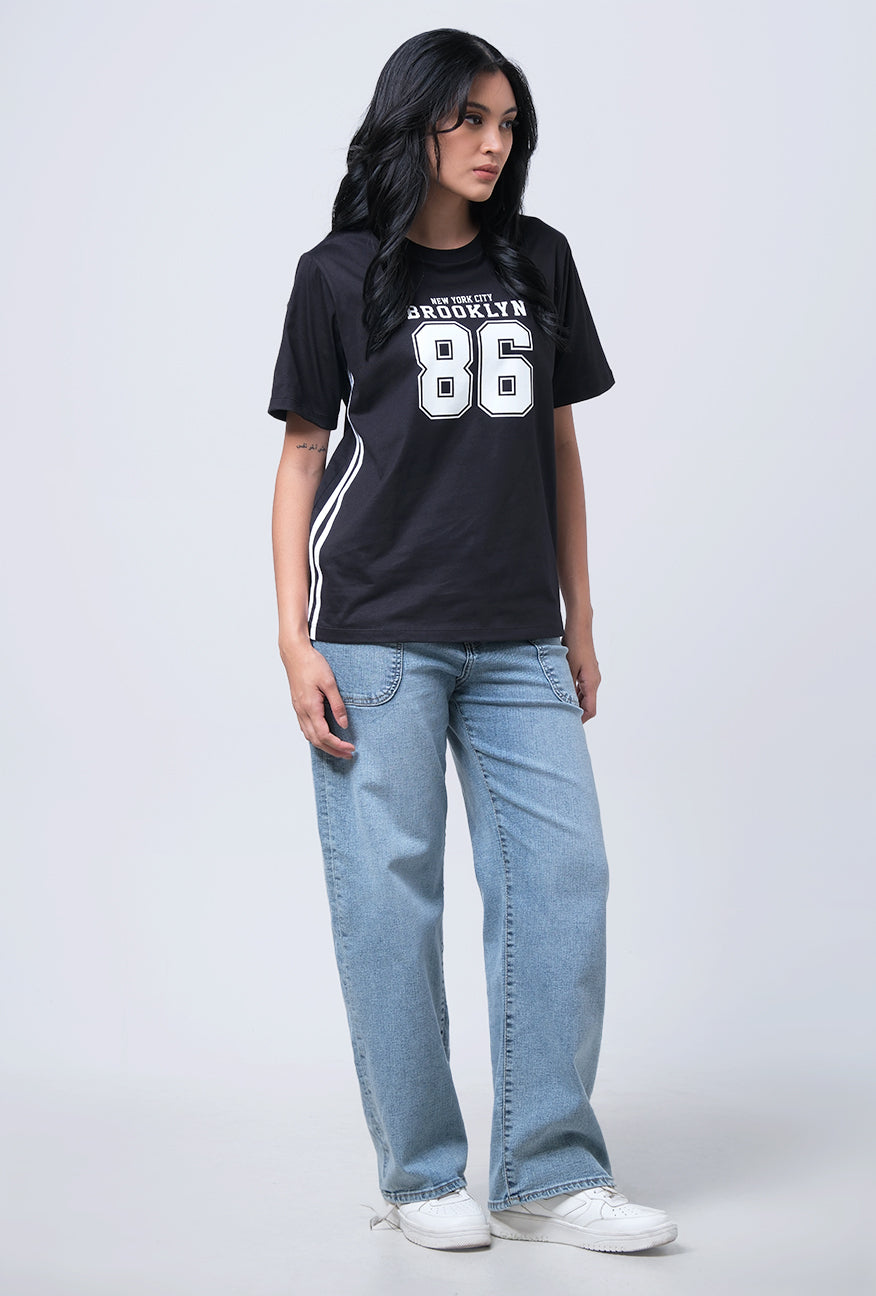 T-Shirt Lengan Pendek Regular Callope Black