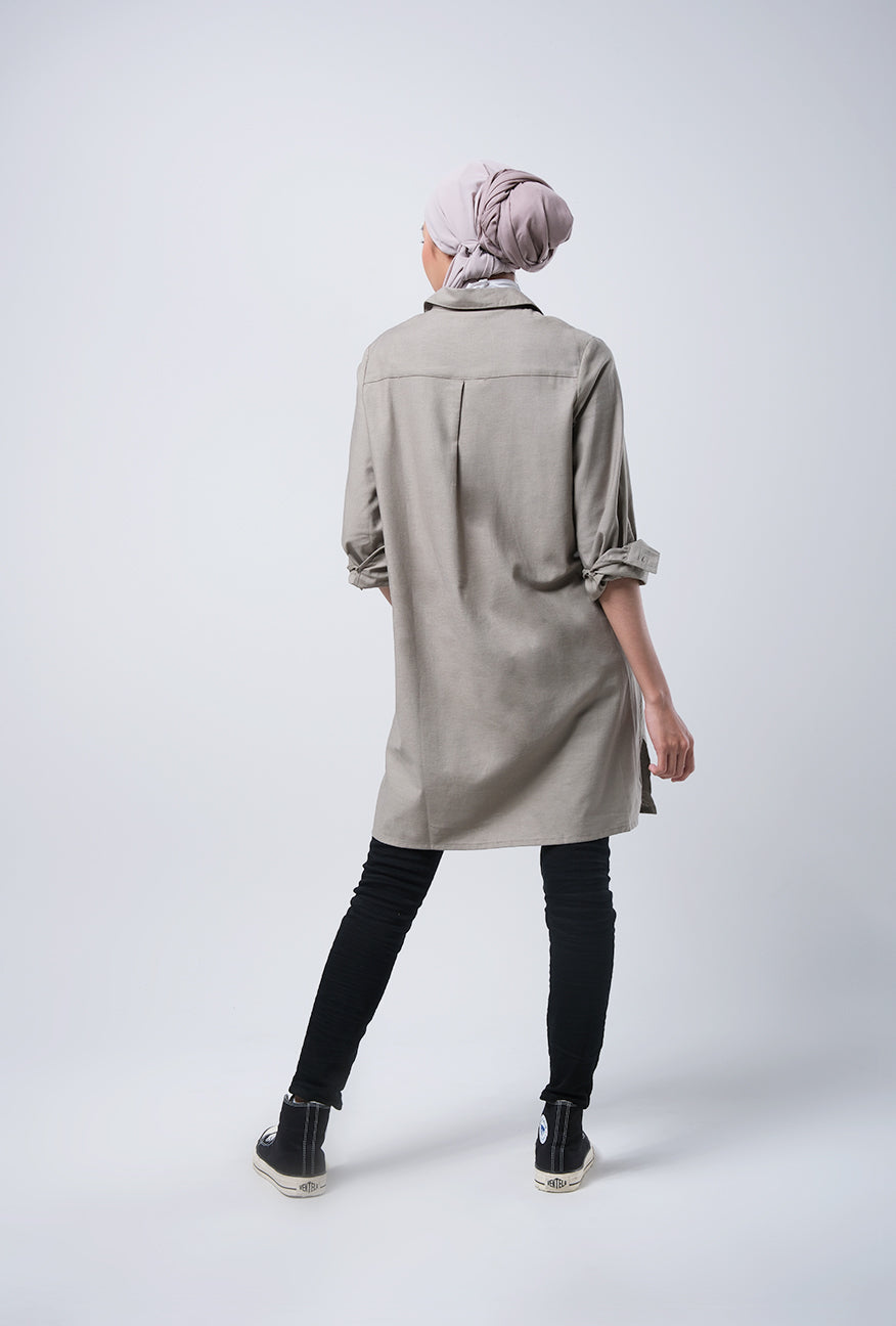 Dress Lengan Panjang Monna Olive