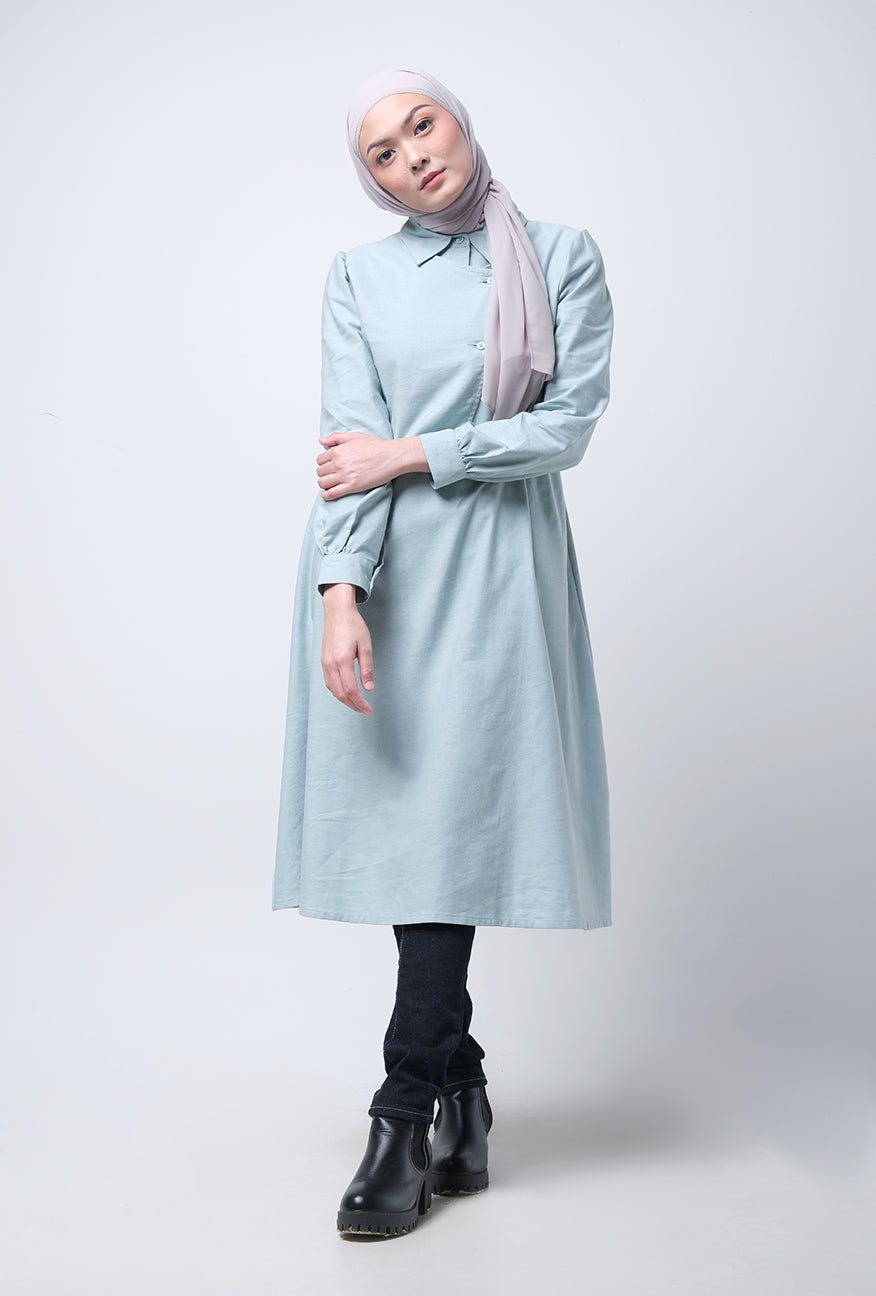 Dress Lengan Panjang Liandra Light Green