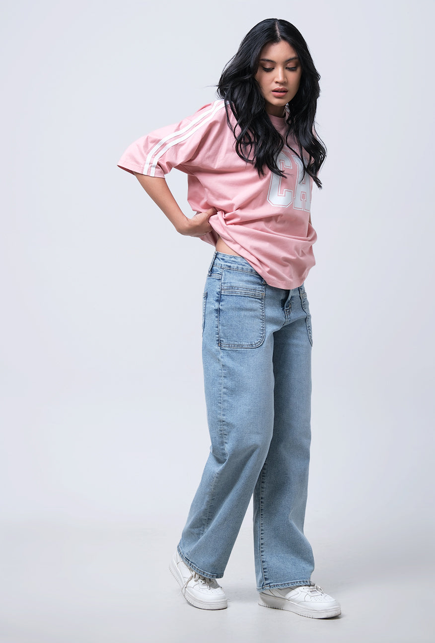 T-Shirt Lengan Pendek Nadlin Pink