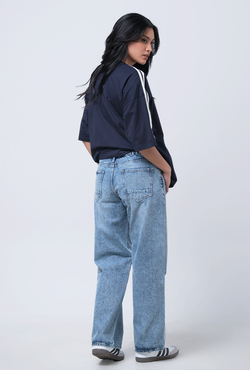 T-Shirt Lengan Pendek Nadlin Navy