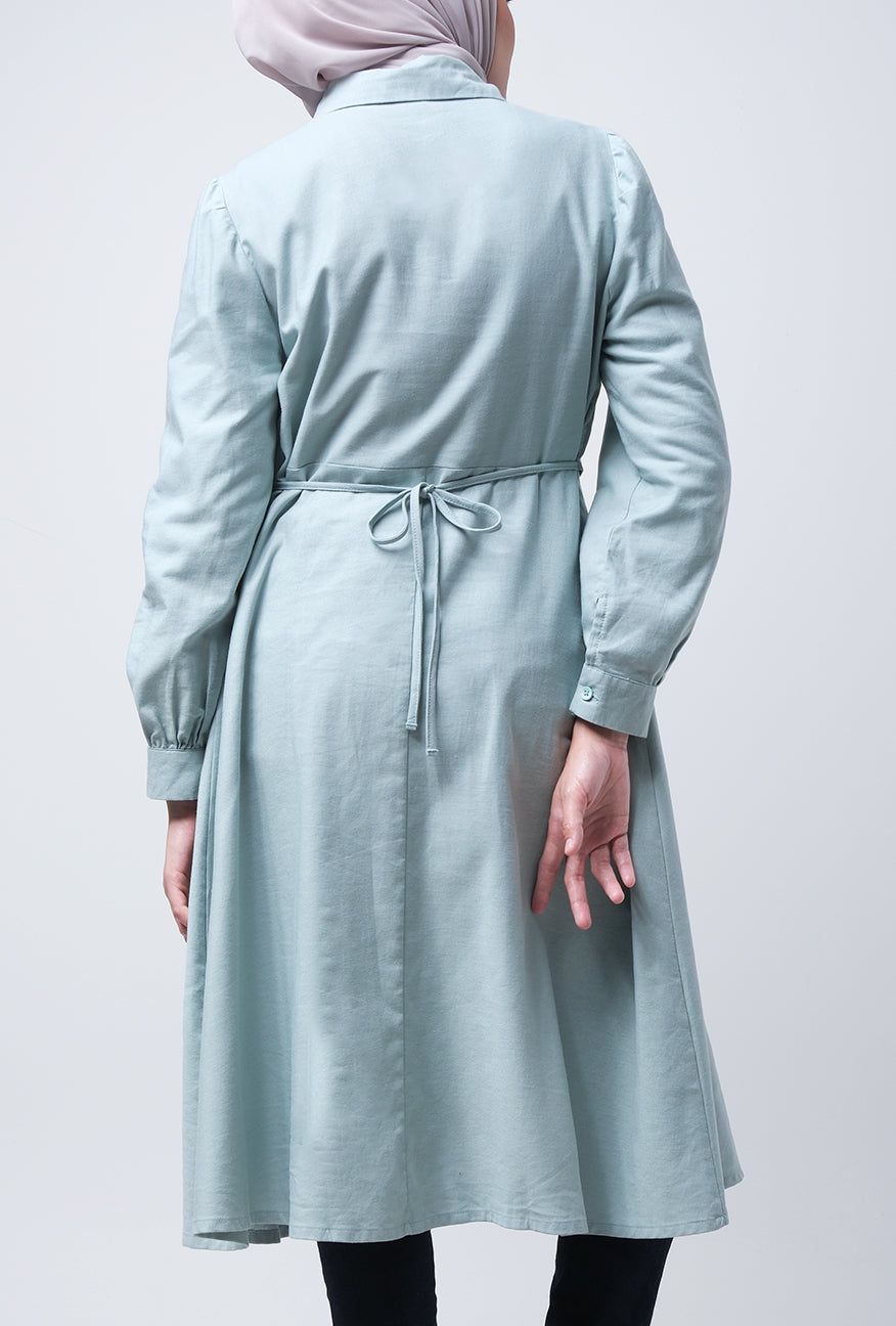 Dress Lengan Panjang Liandra Light Green