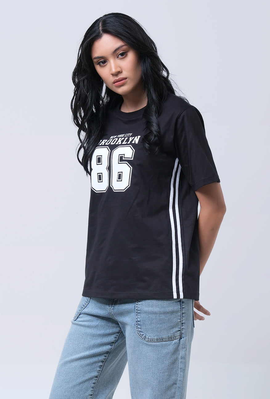 T-Shirt Lengan Pendek Regular Callope Black