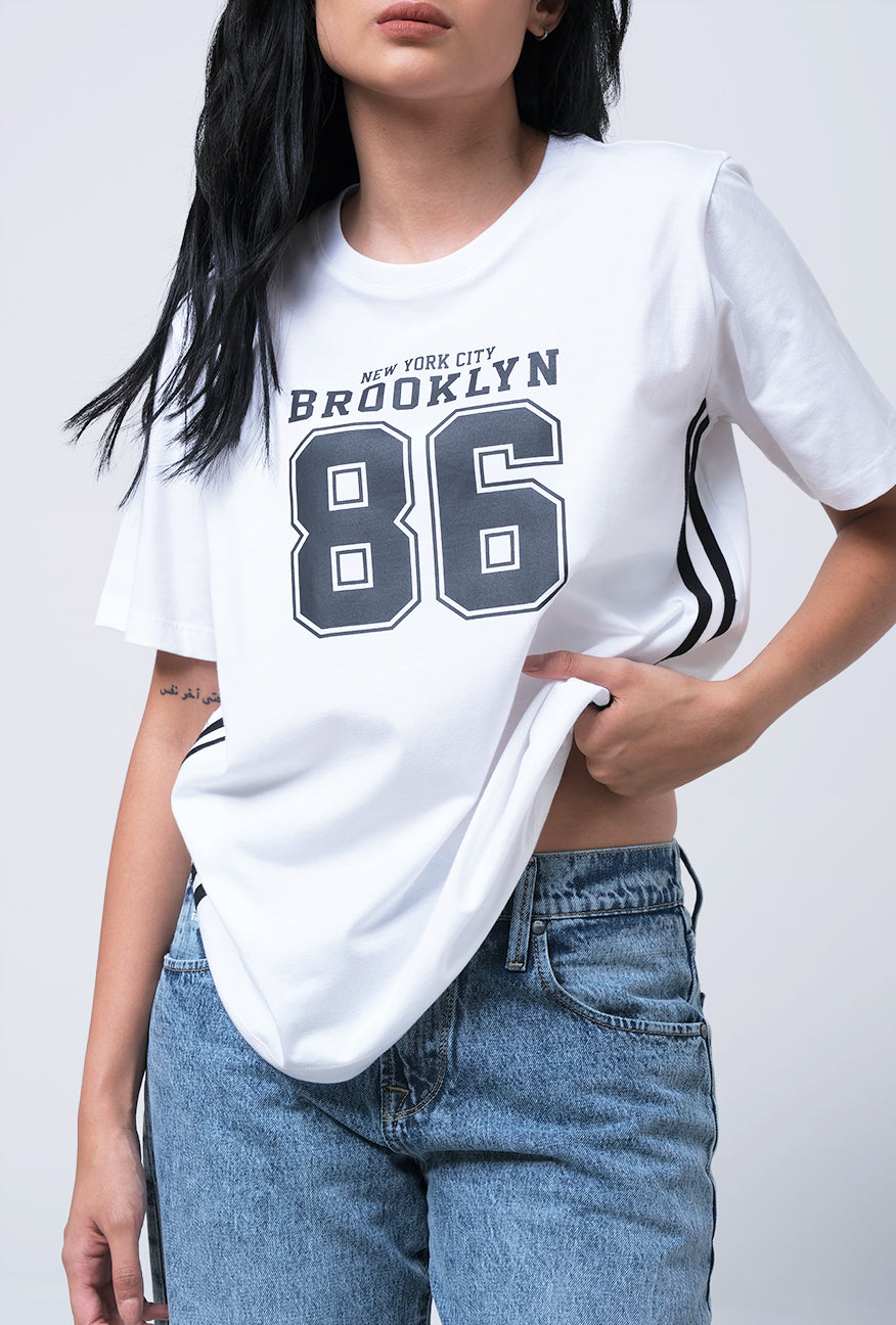 T-Shirt Lengan Pendek Callope Offwhite