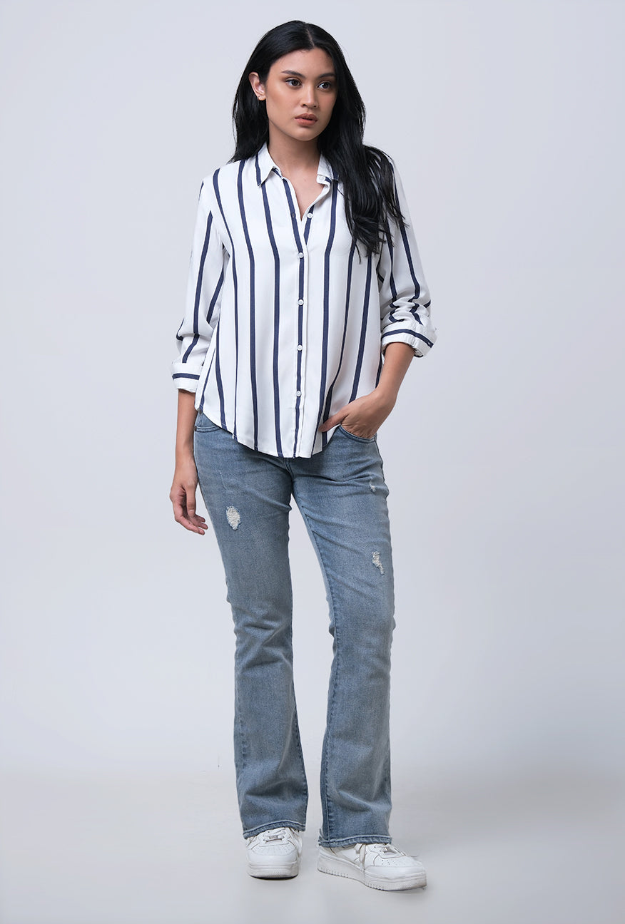 Jeans Bootcut J5 Series Light Blue With Destroy