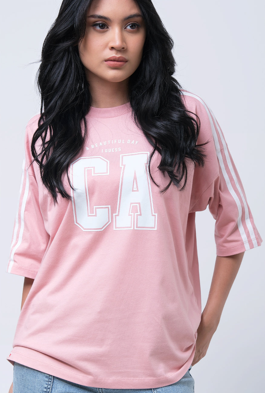 T-Shirt Lengan Pendek Nadlin Pink