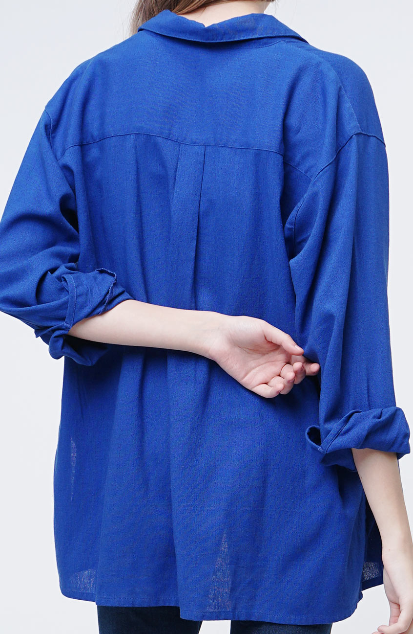 Kemeja Lengan Panjang Loona Blue