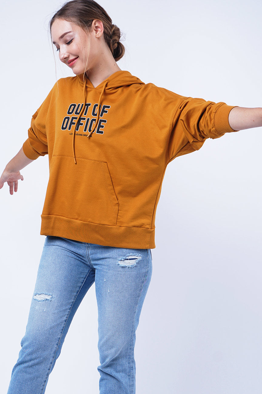 Sweater Hoodie  Olin Dark Mustard