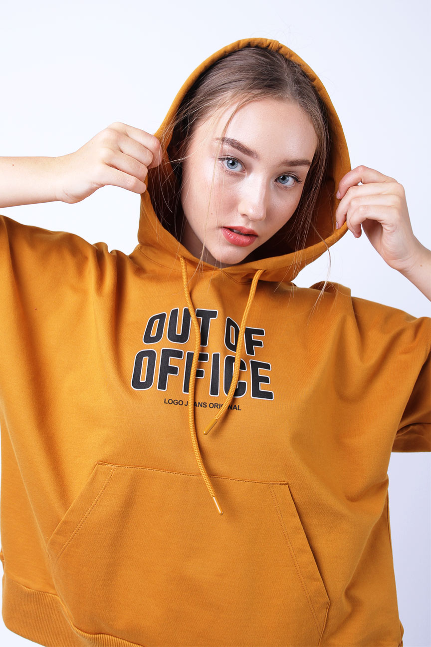 Sweater Hoodie  Olin Dark Mustard