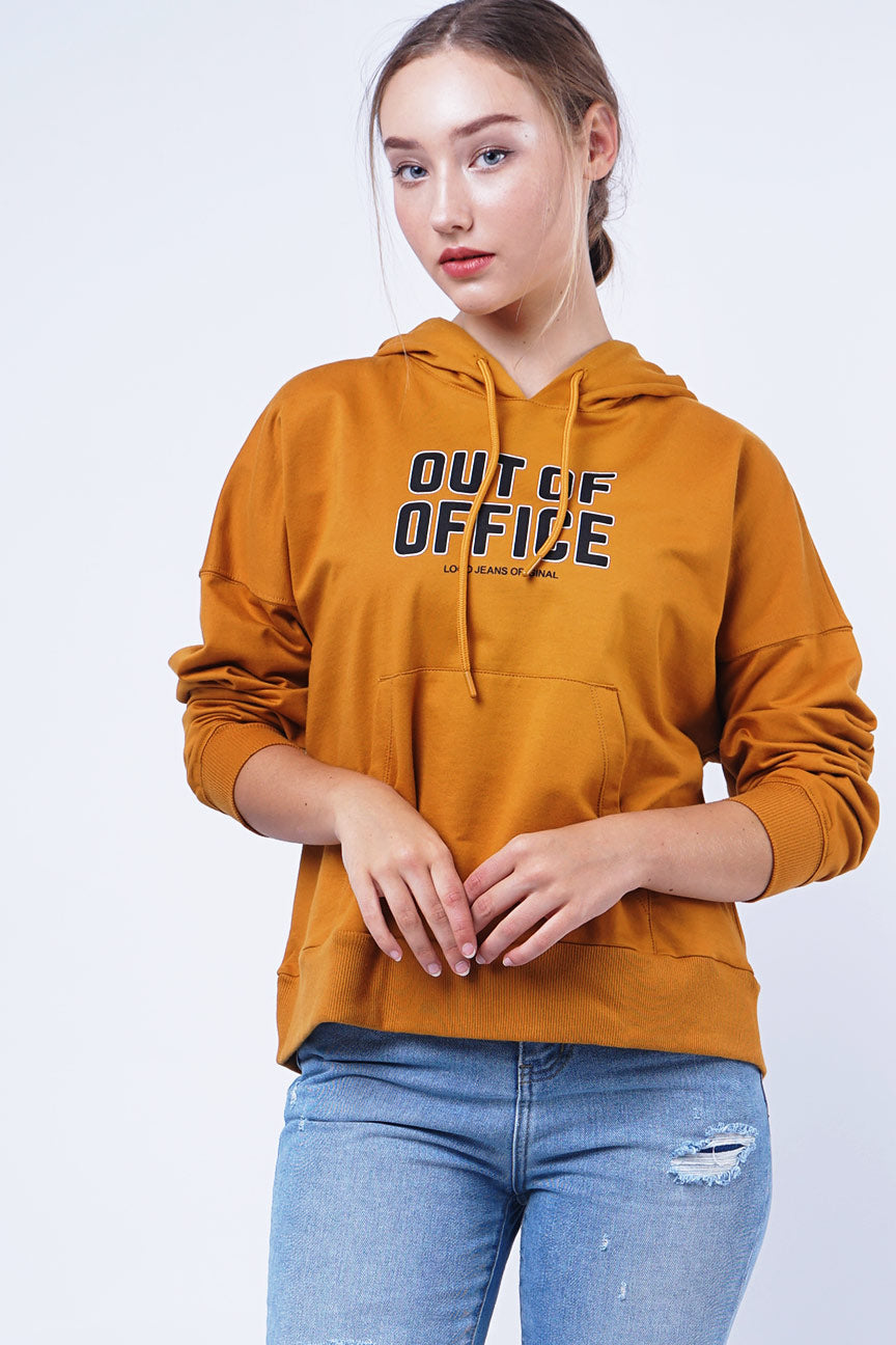 Sweater Hoodie  Olin Dark Mustard