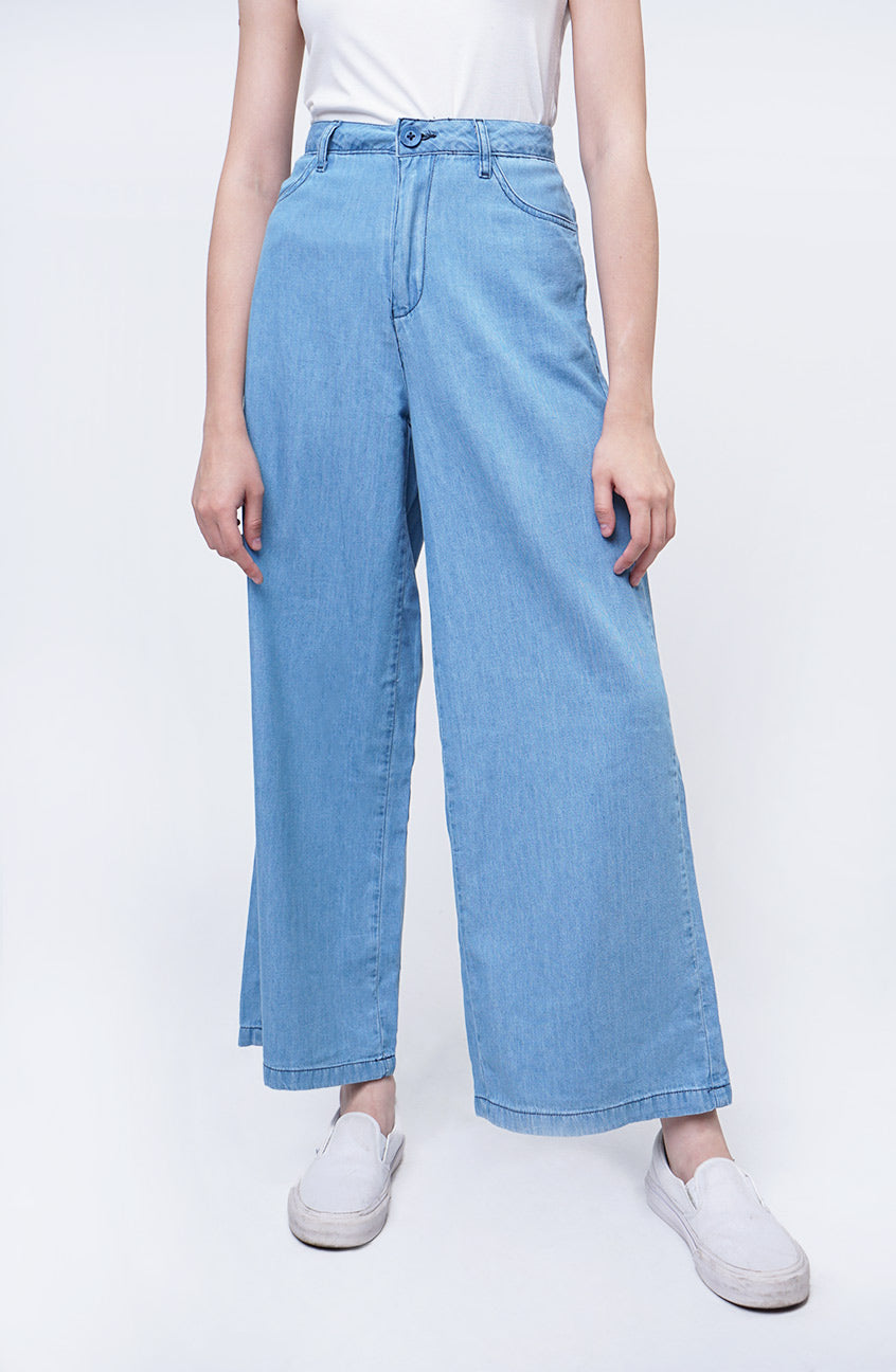 Celana Chambray Celine Light Blue