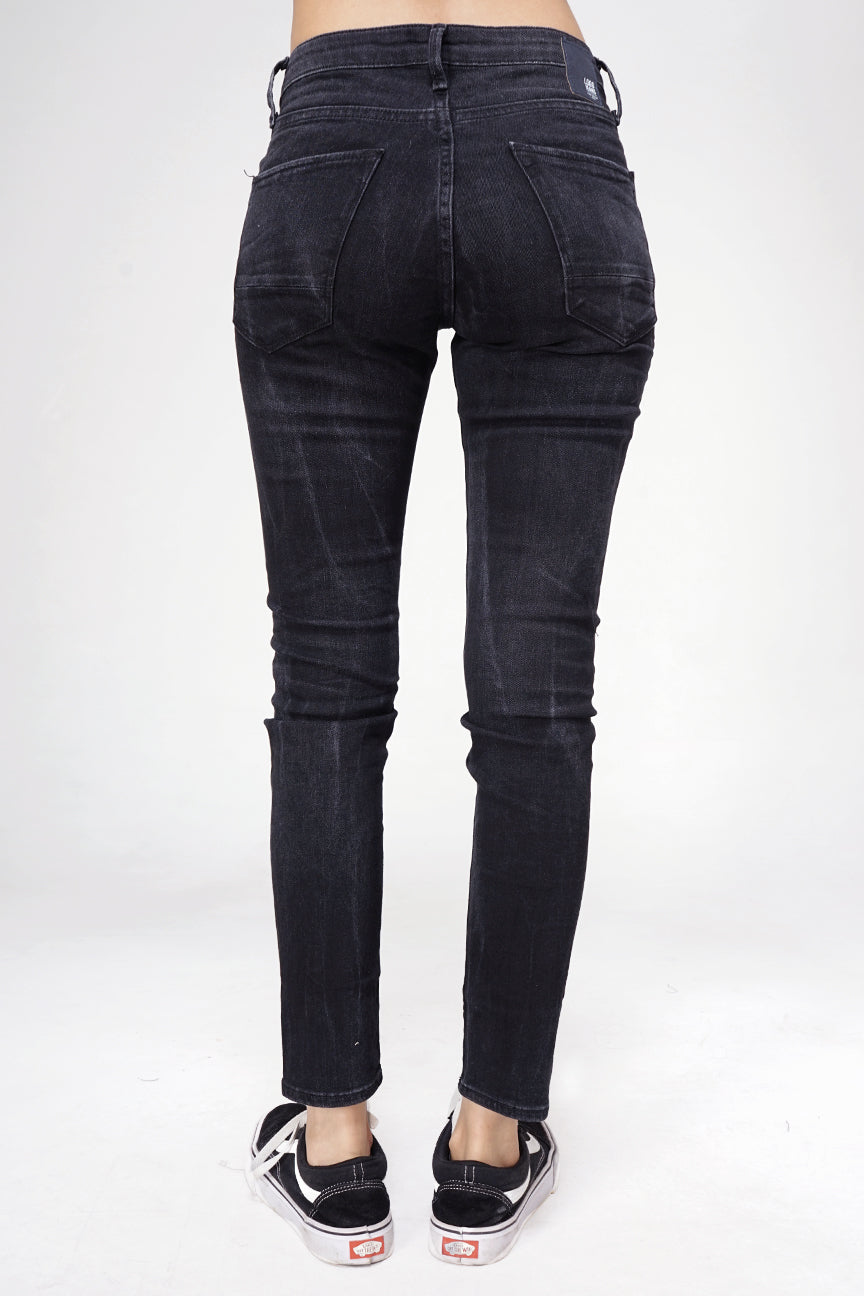 Jeans Skinny D4 Series Middle Waist Black Grey