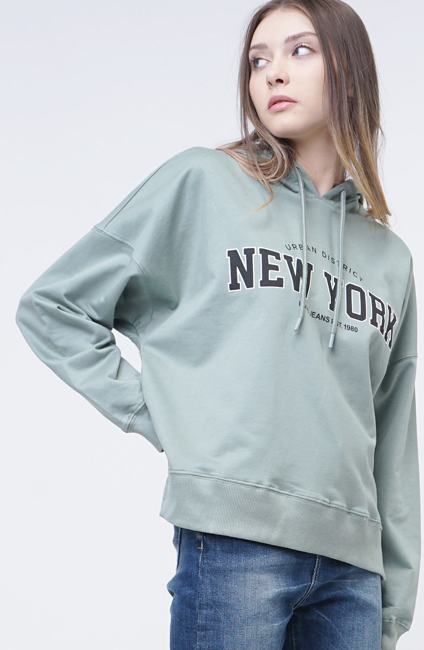 Sweater Hoodie  Alisha Dusty Green