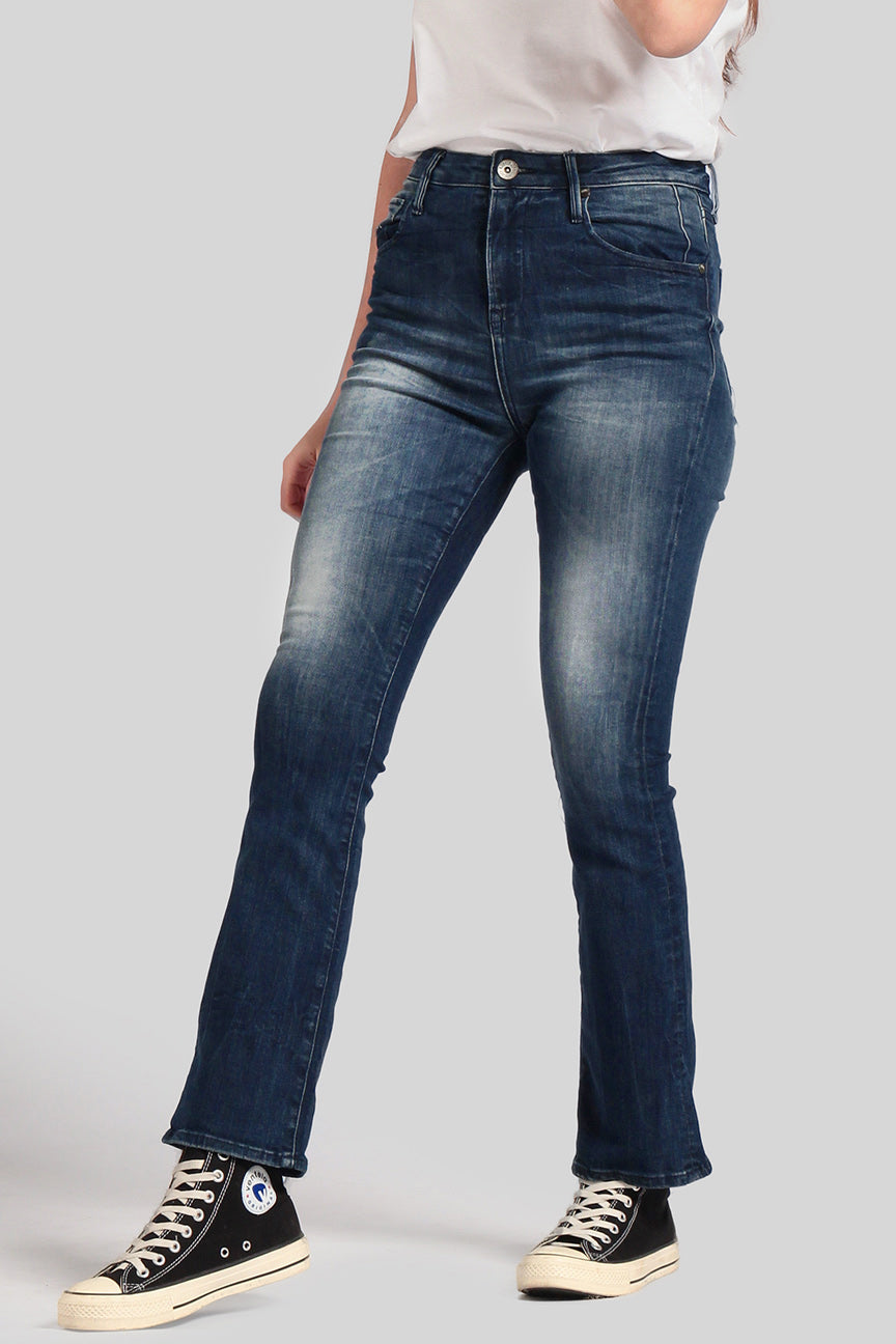 Jeans Bootcut F4 Series Hi-Waist Dark Blue