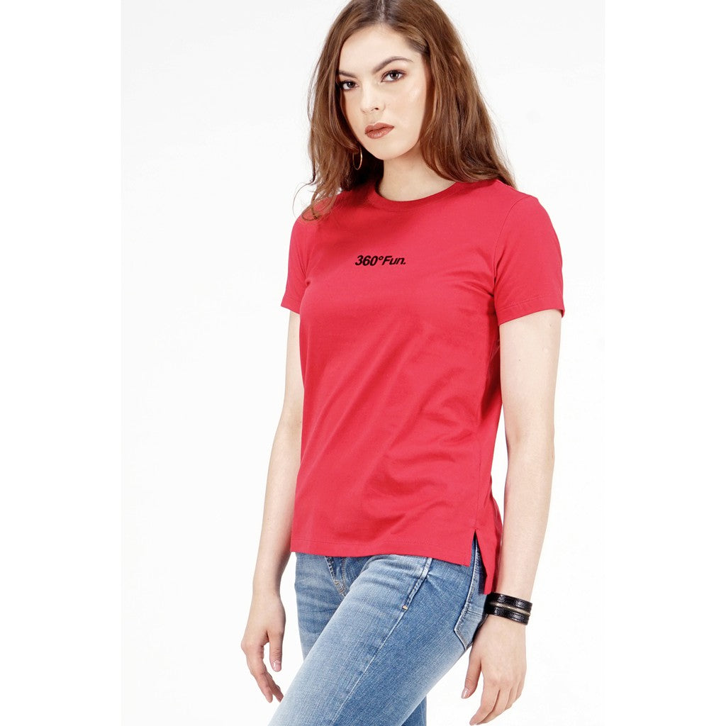Logo Jeans Ayas Red Tee  12690L4RD