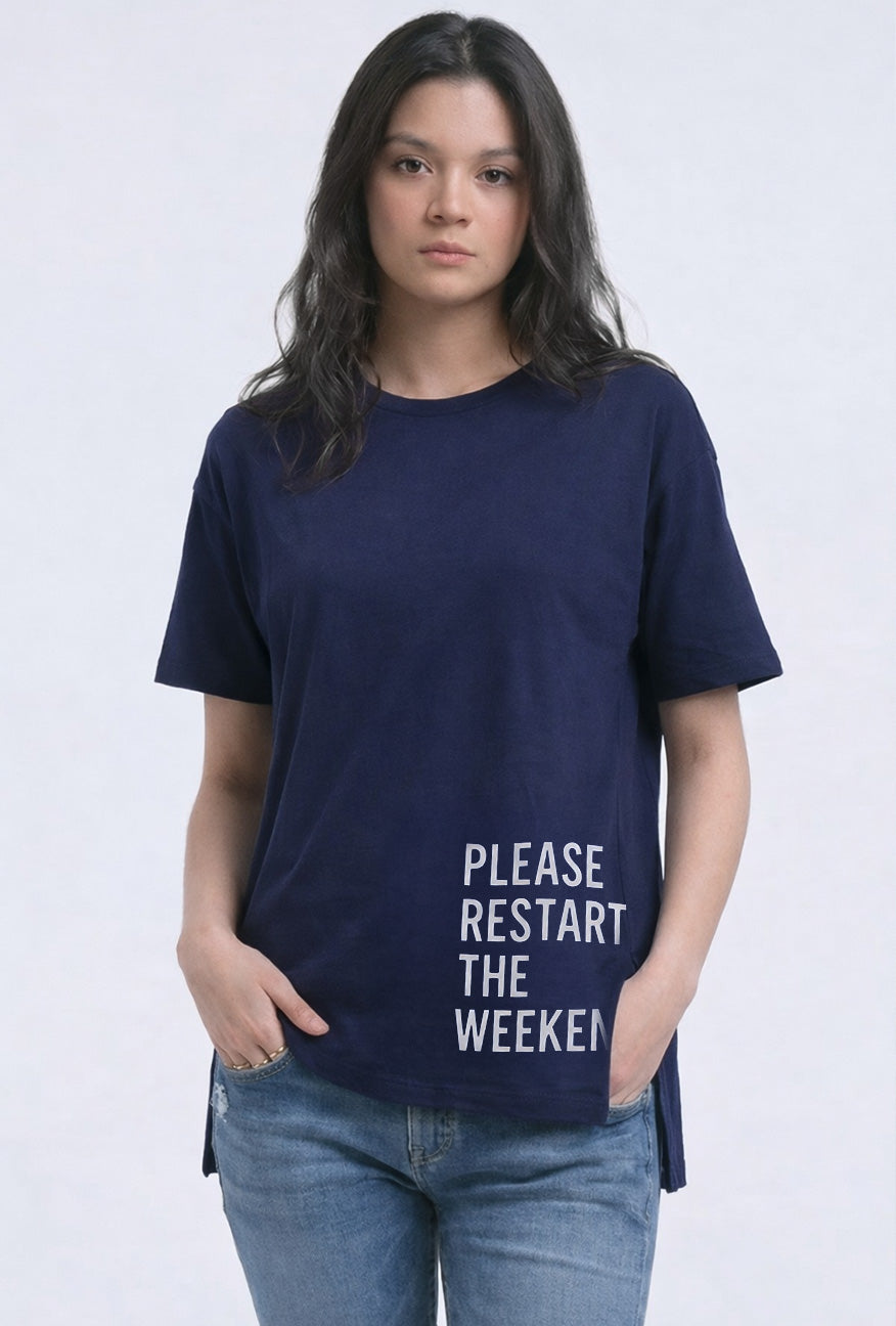 T-Shirt Lengan Pendek Atreus Navy