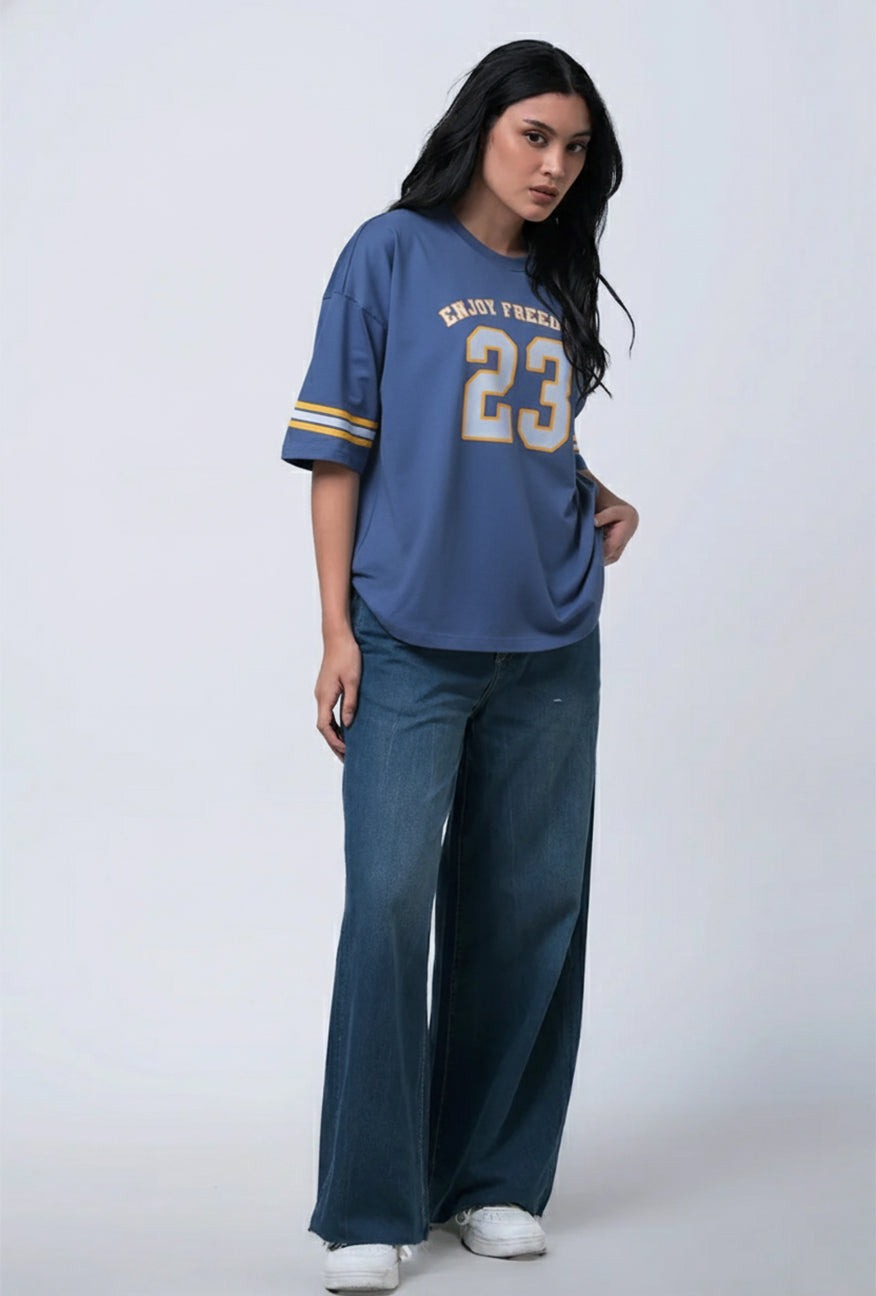 T-Shirt Lengan Pendek Kimora Blue Exclusive Online