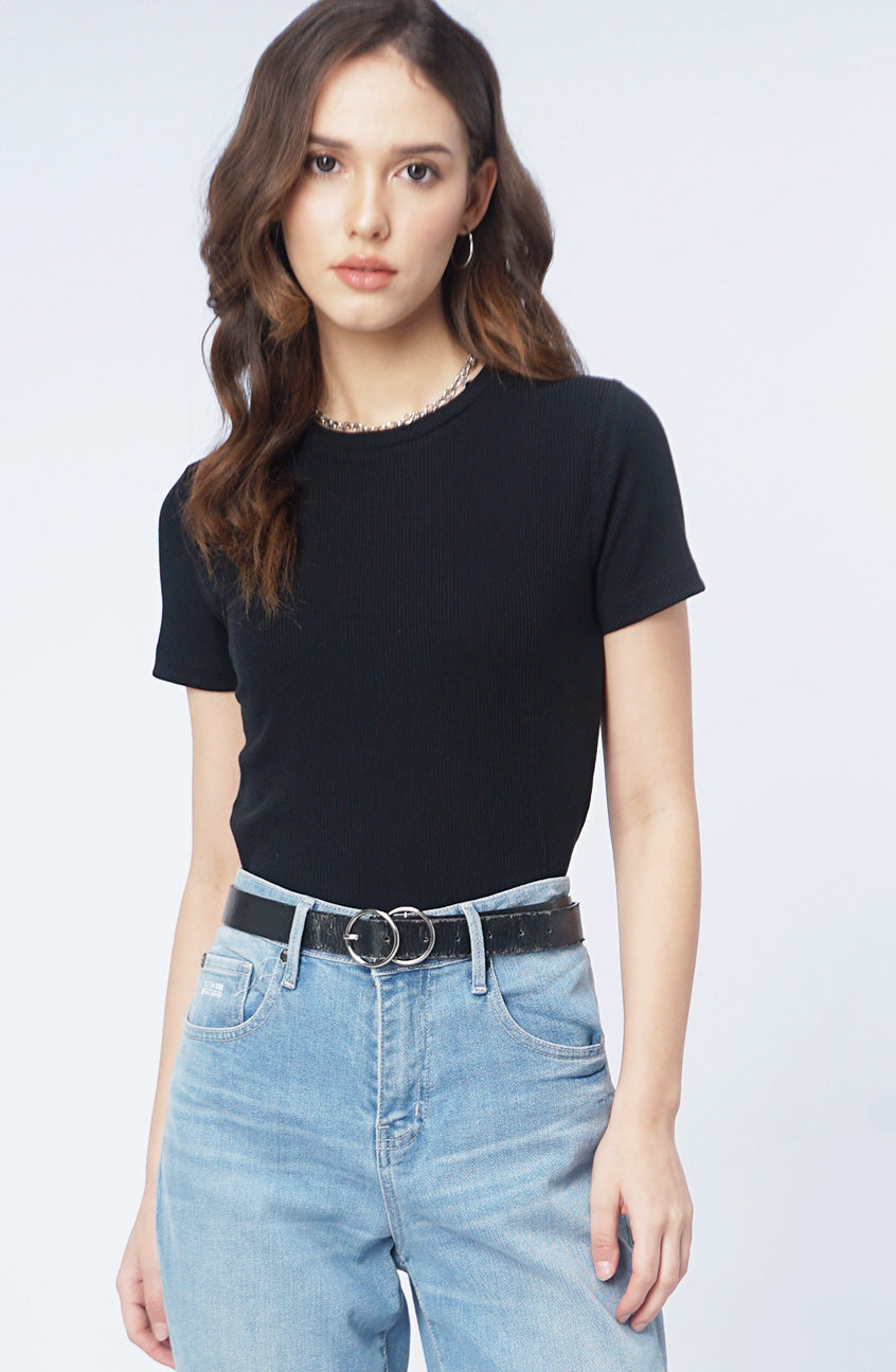 T-Shirt Lengan Pendek Bona Black