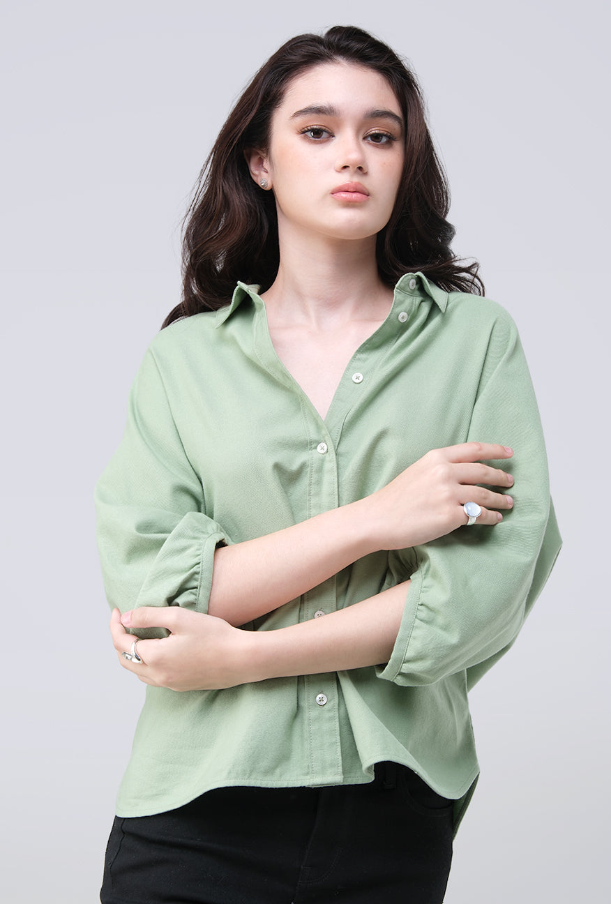 Kemeja Shenny Green