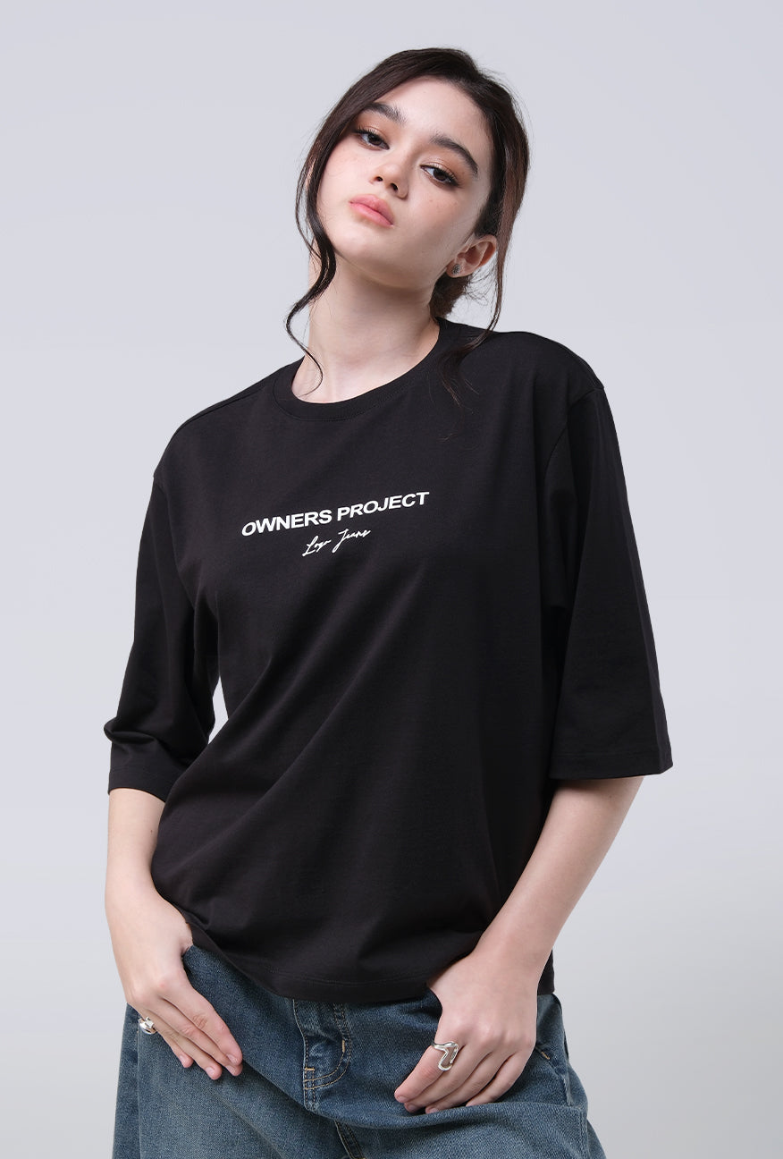 T-Shirt Lengan Pendek Mirelle Black