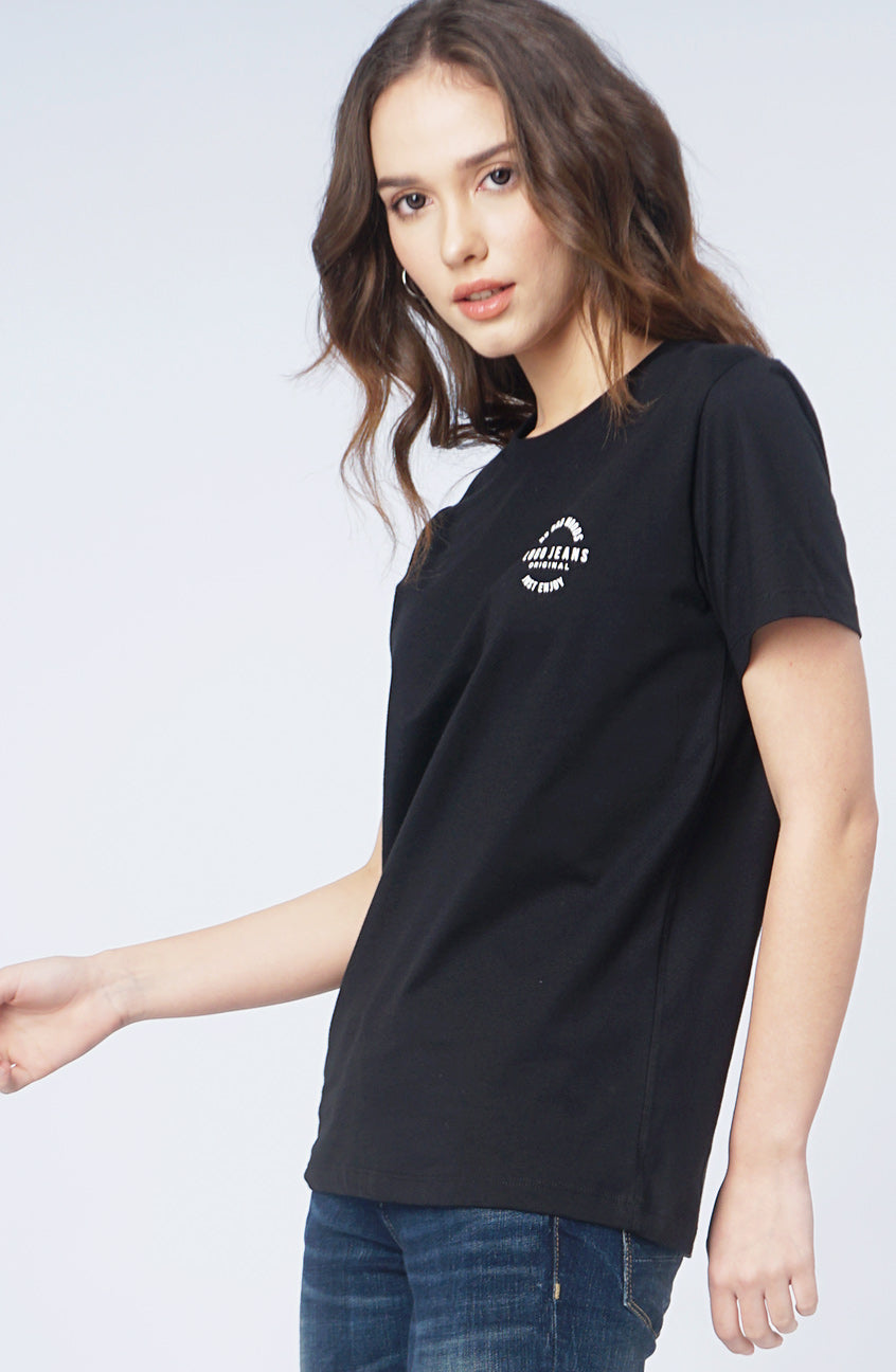 T-Shirt Lengan Pendek Amara Black