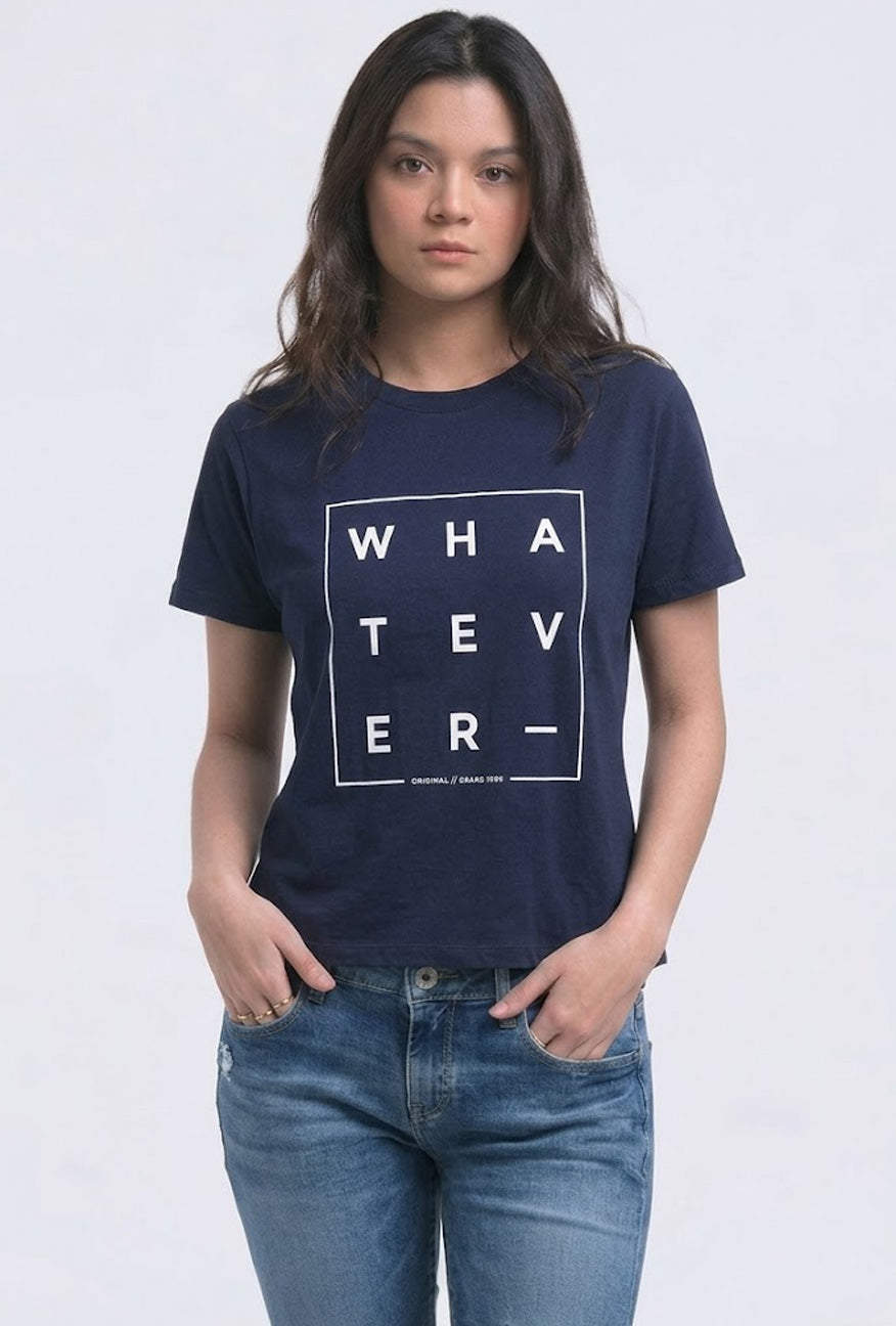 T-Shirt Lengan Pendek Druttle Navy