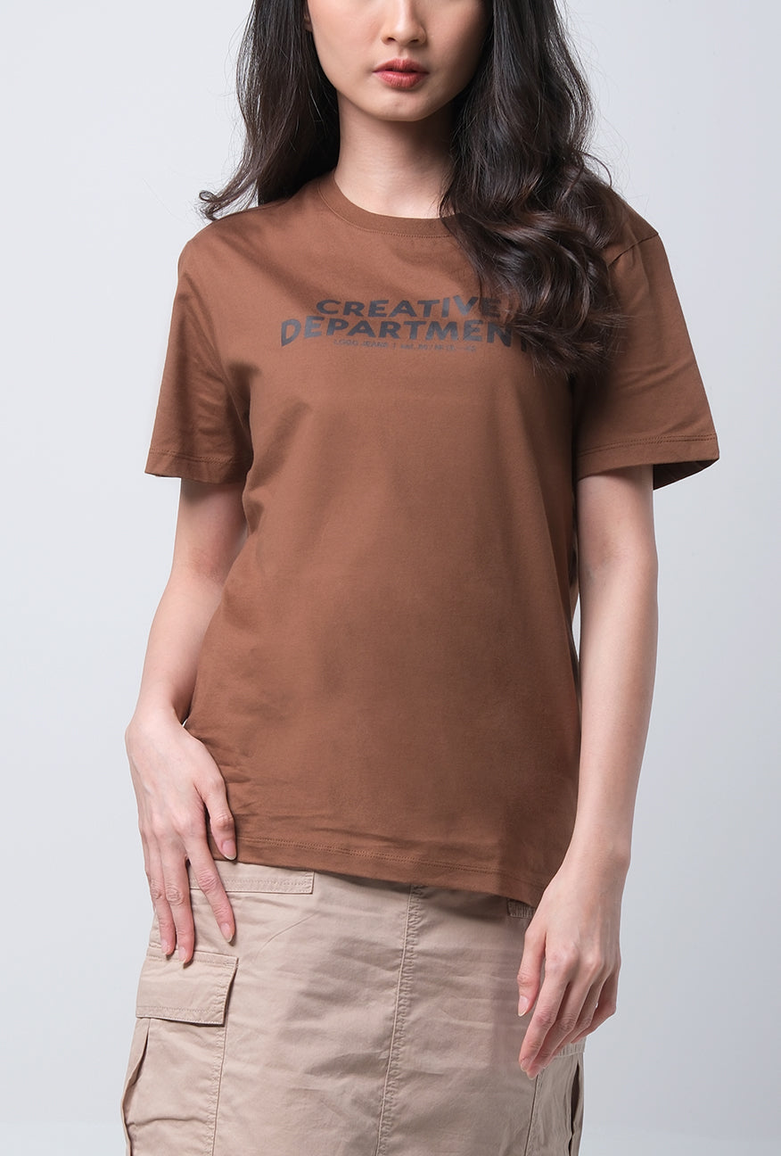 T-Shirt Lengan Pendek Dzafina Brown