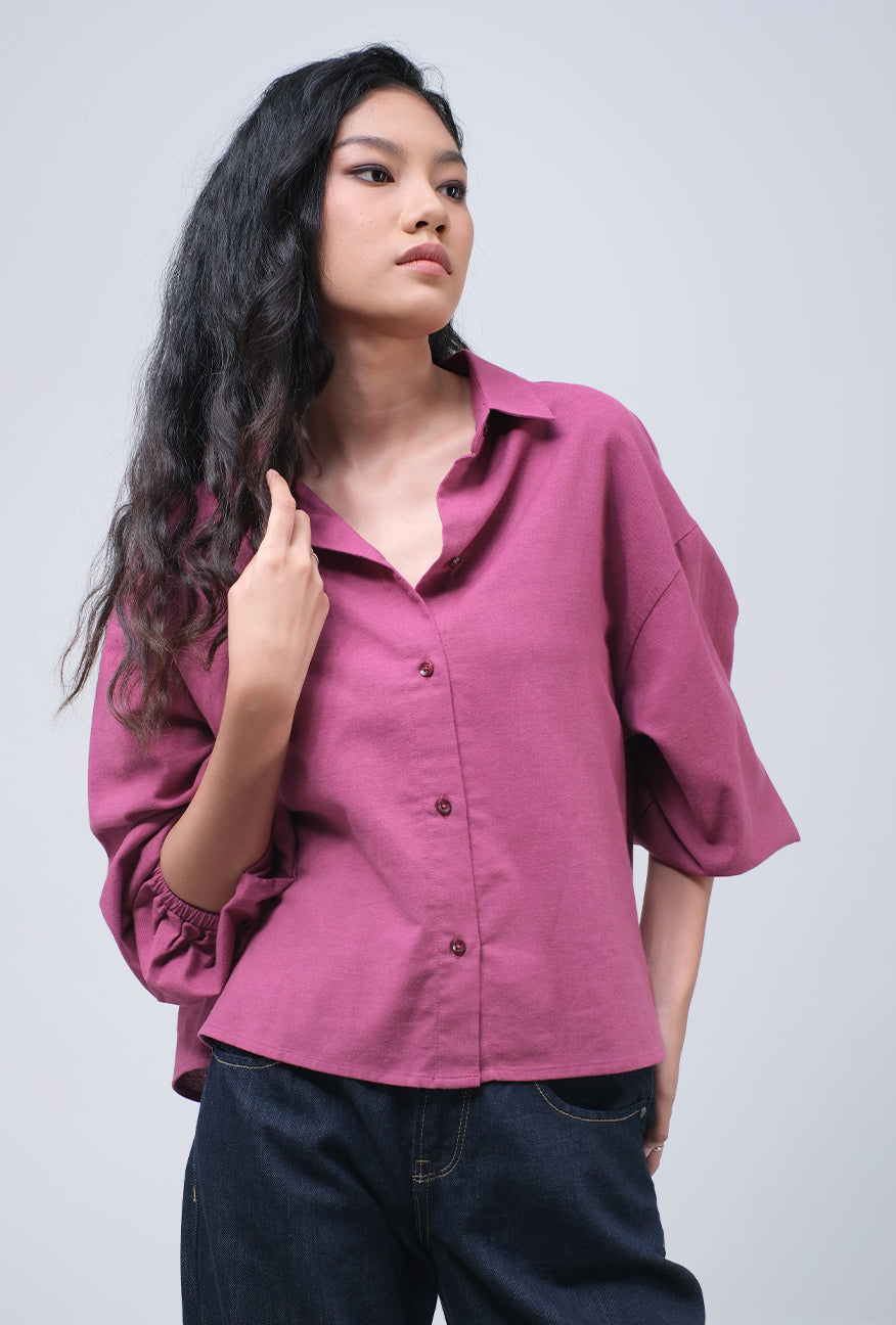 Kemeja Esther Purple