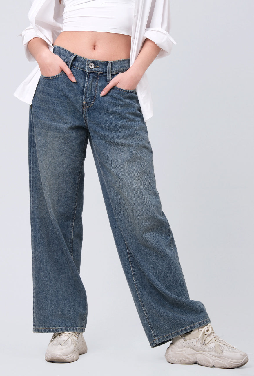 Jeans Loose Fit J7 Series Medium Blue