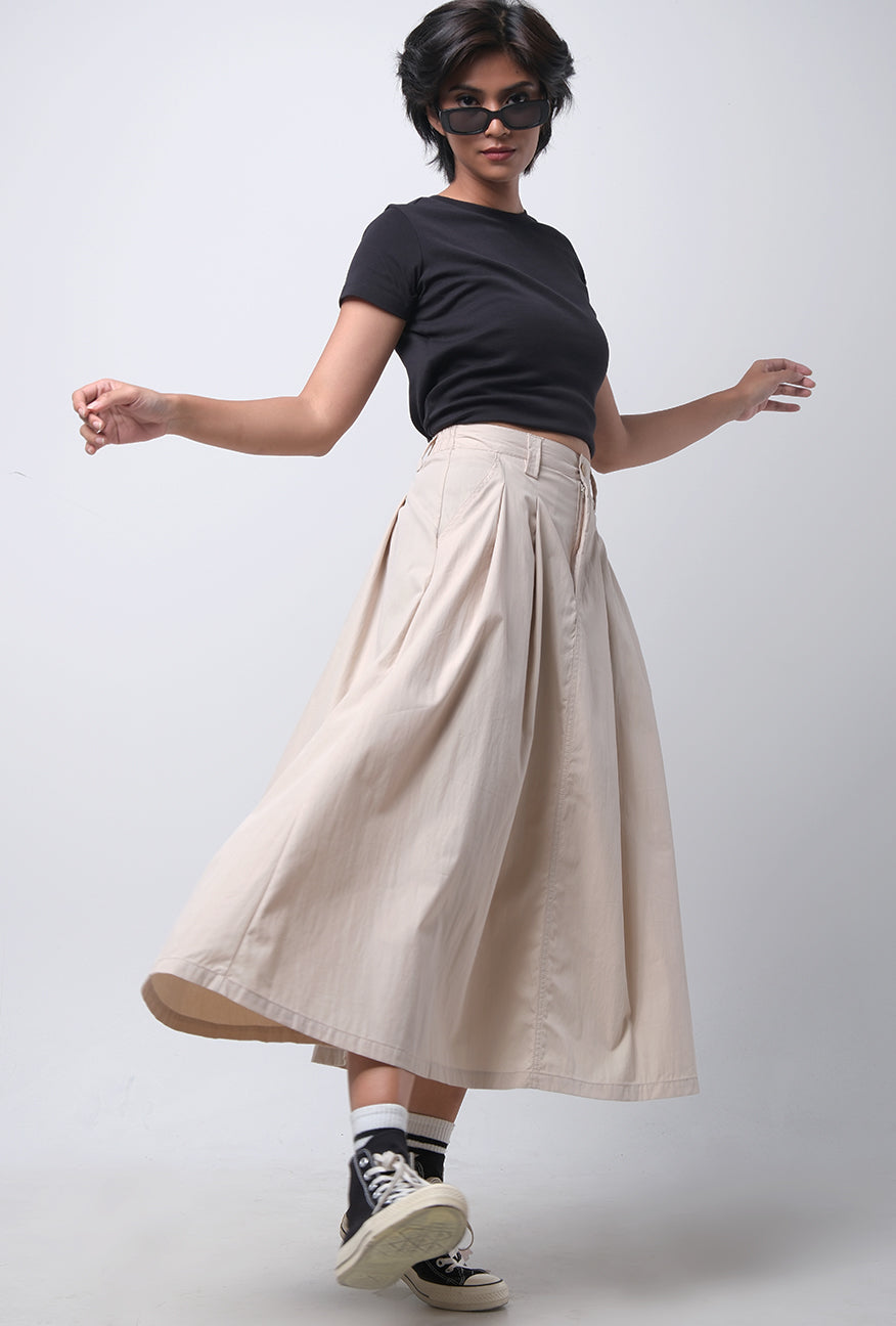 Rok Panjang Shava Cream Long Skirt