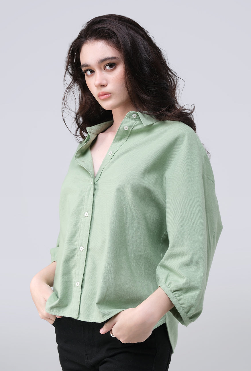 Kemeja Shenny Green