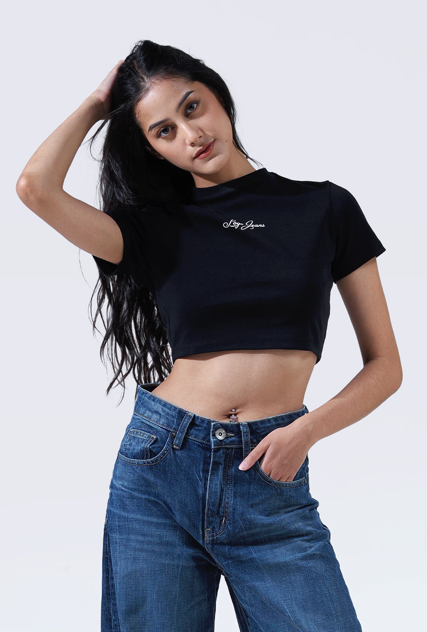 Baby Tee Ruthie Black Exclusive Online