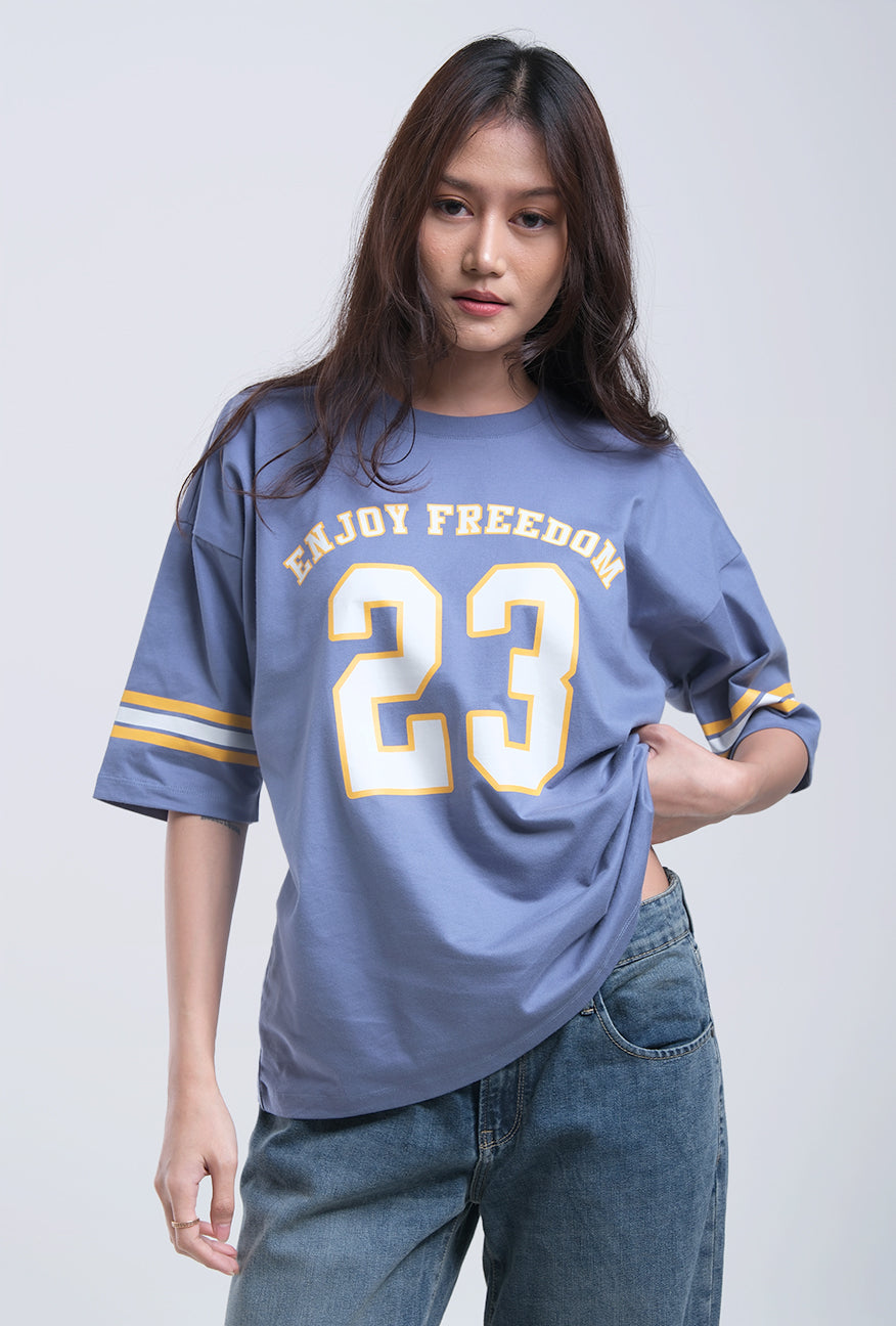 T-Shirt Lengan Pendek Kimora Blue Exclusive Online