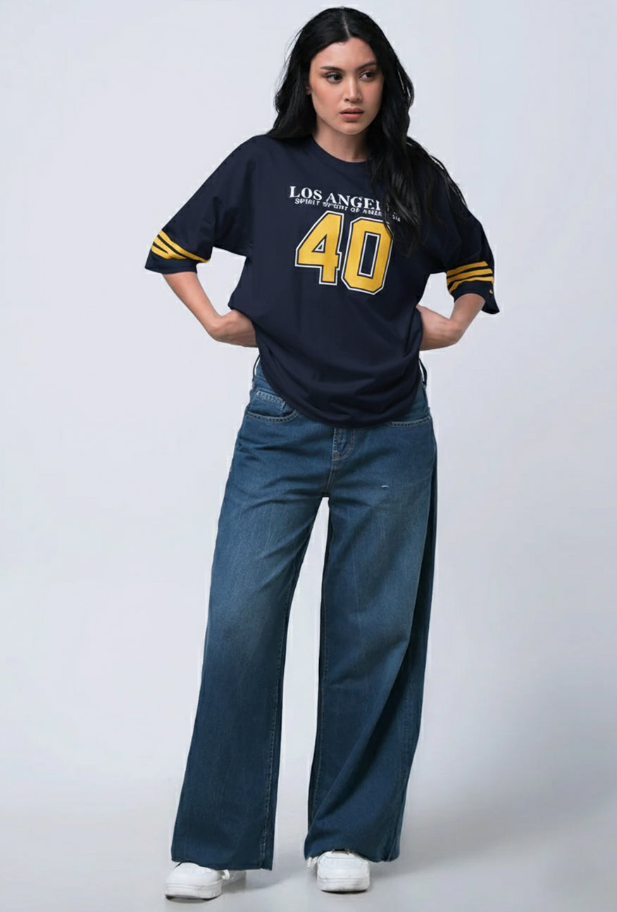 T-Shirt Oversized Nirina Navy