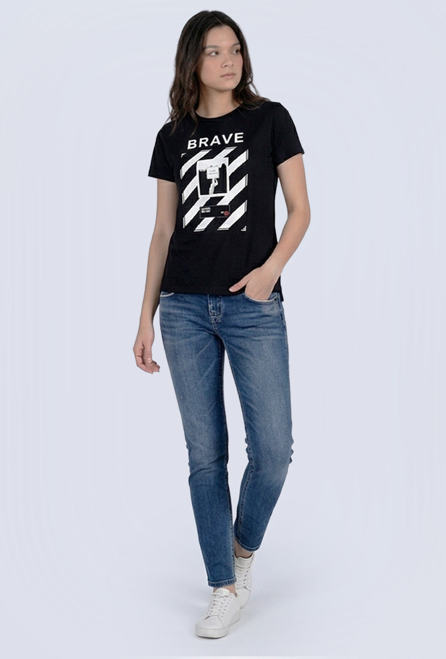T-Shirt Lengan Pendek Shelby Black