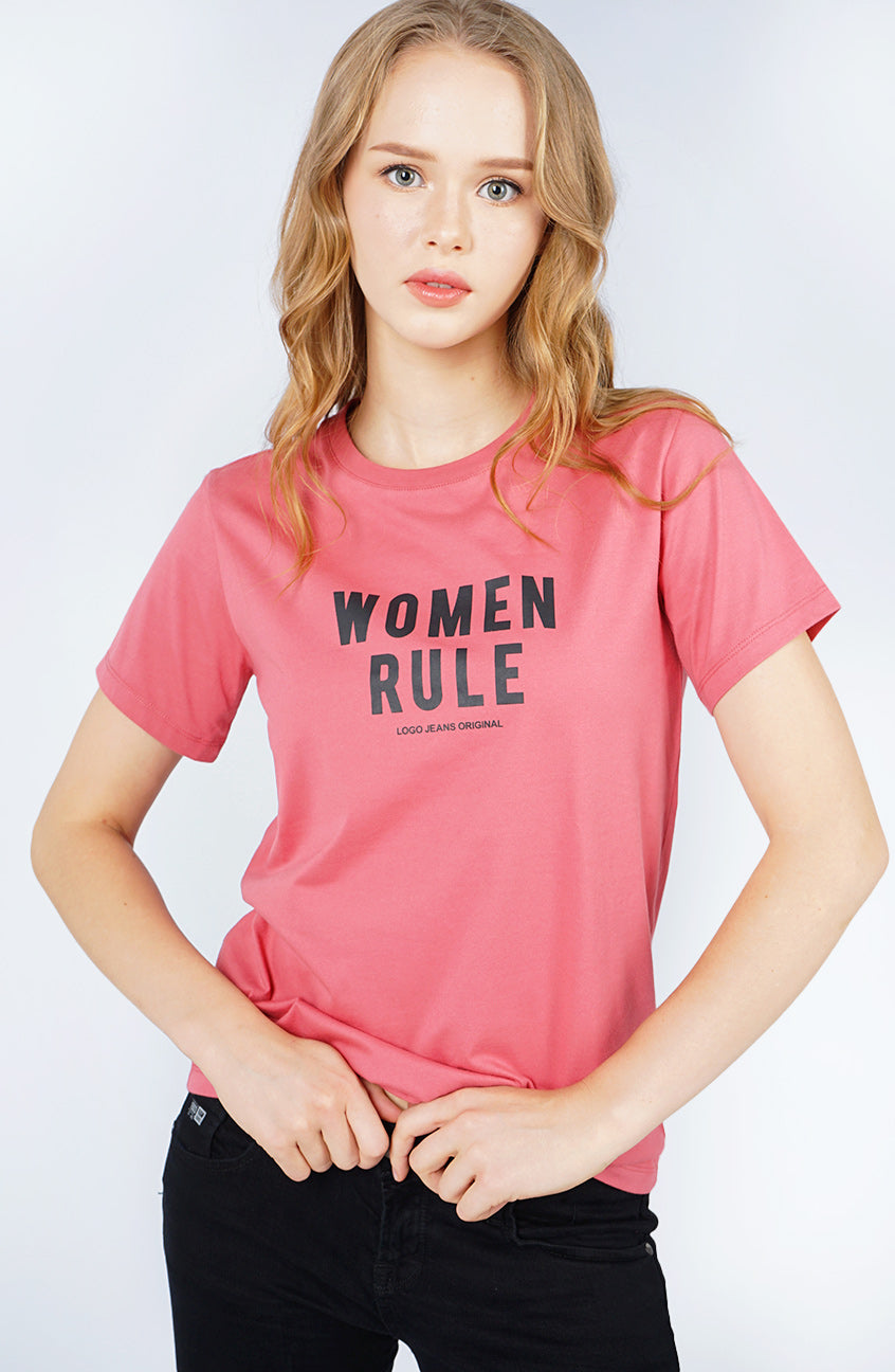 T-Shirt Slimfit Lengan Pendek Caera Pink