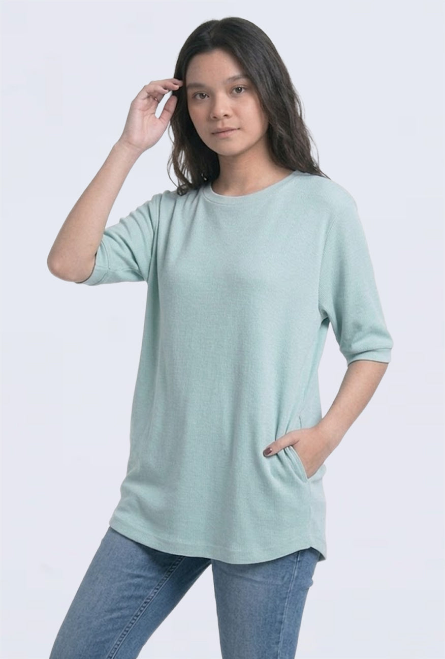 T-Shirt Lengan Pendek Elley Light Green