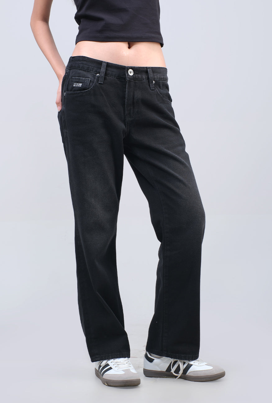 Jeans Straightcut L2 Series Dark Grey With Handmade