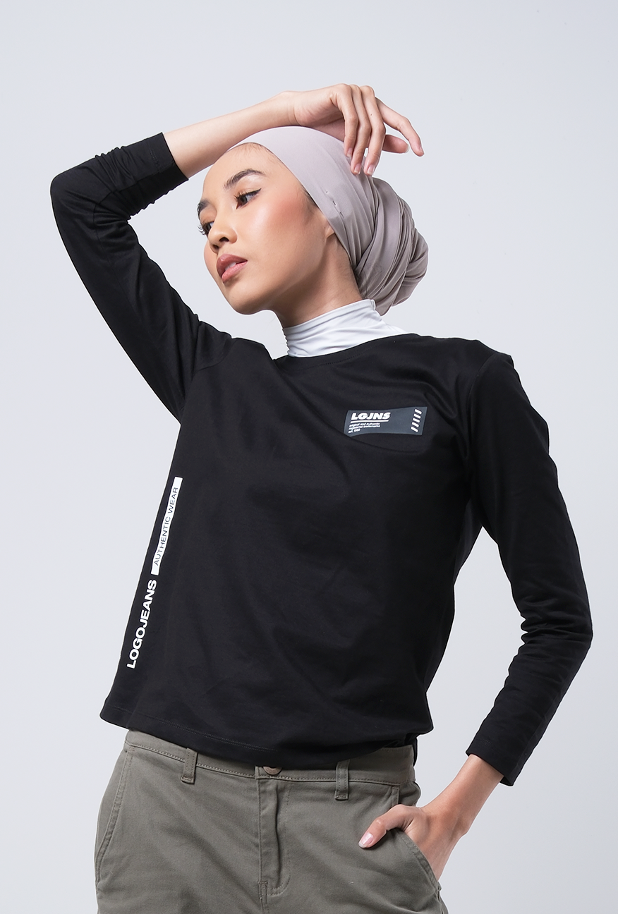 T-Shirt Basic Lengan Panjang Abel