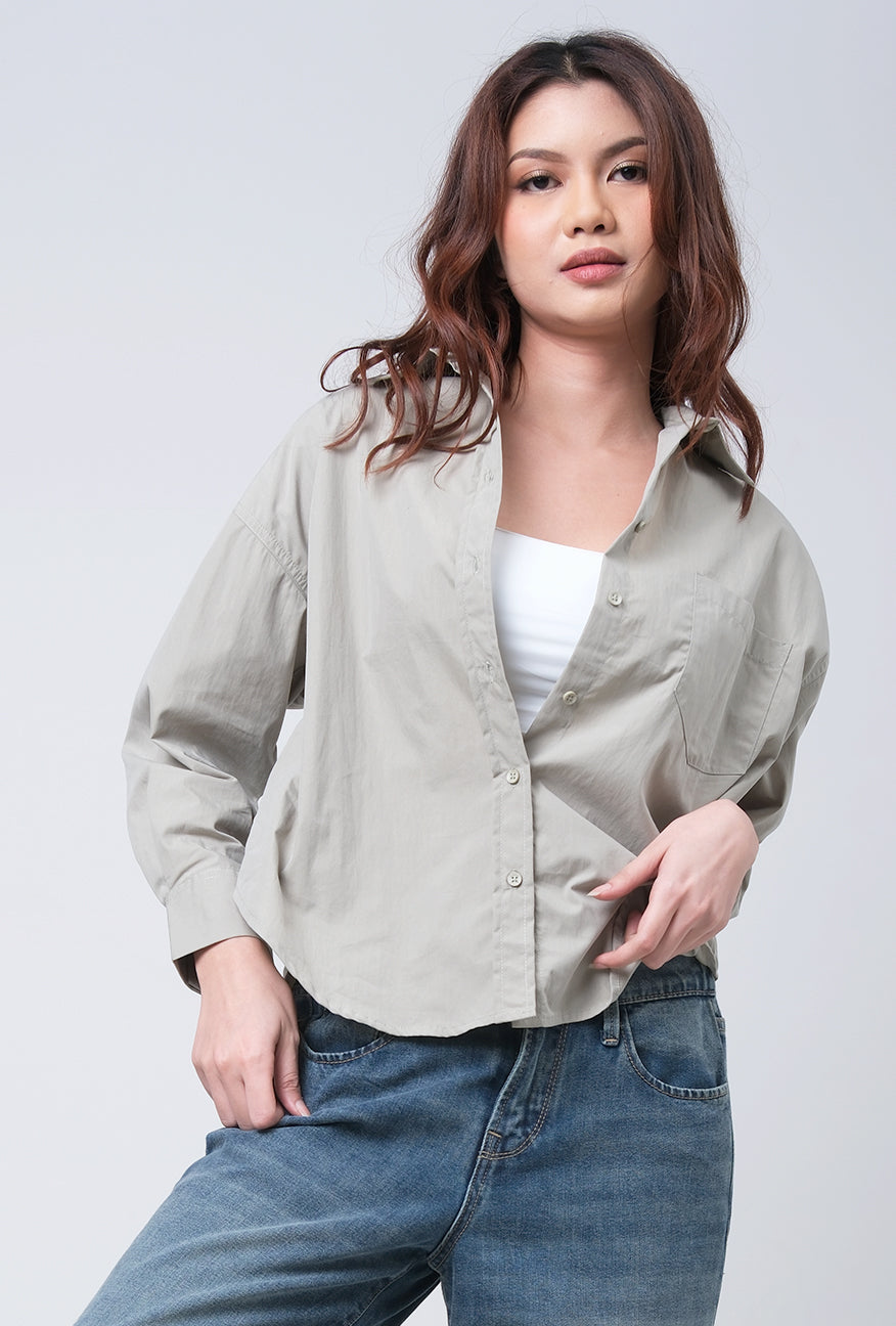 Kemeja Lengan Panjang Mariella Sage