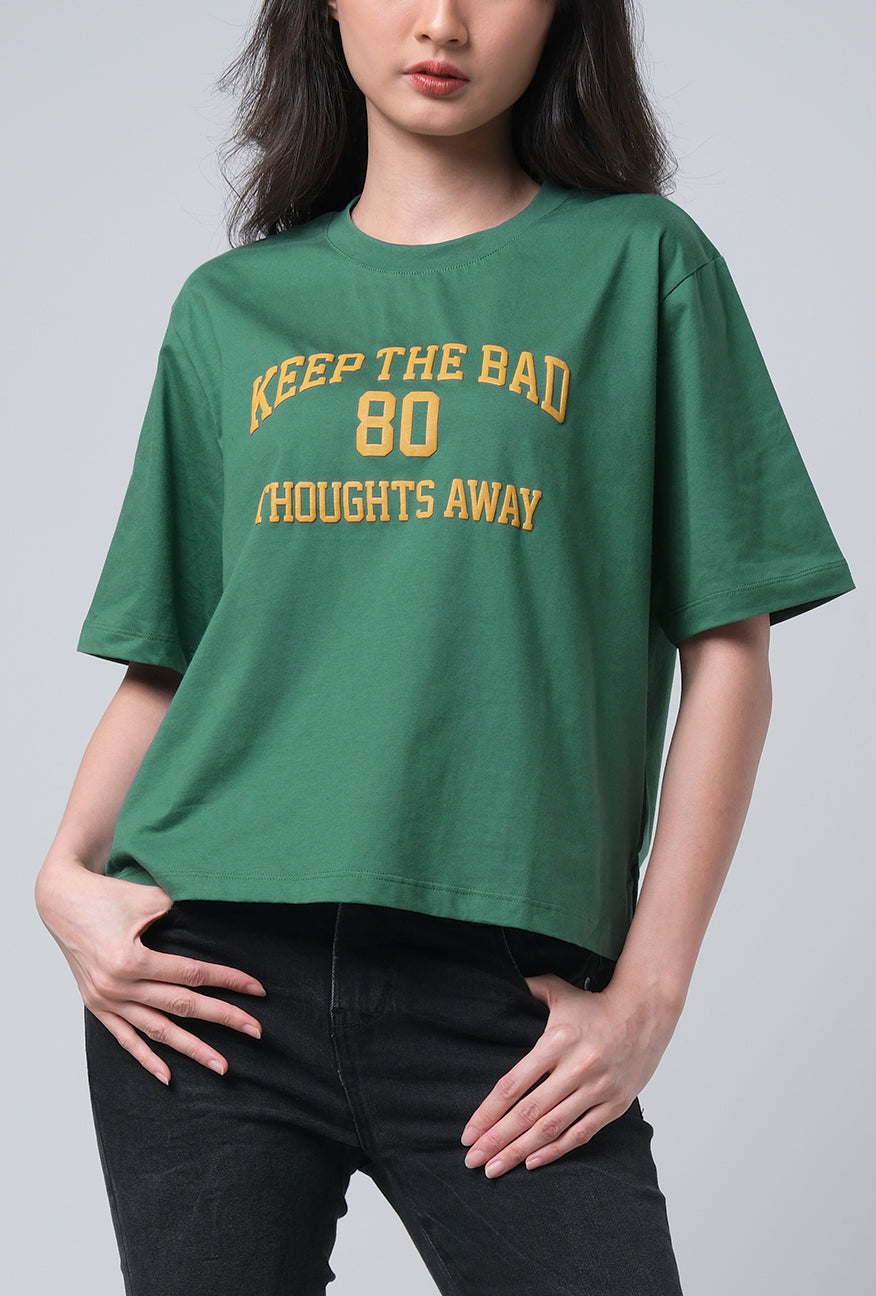 T-Shirt Regular Lengan Pendek Jovanka Green