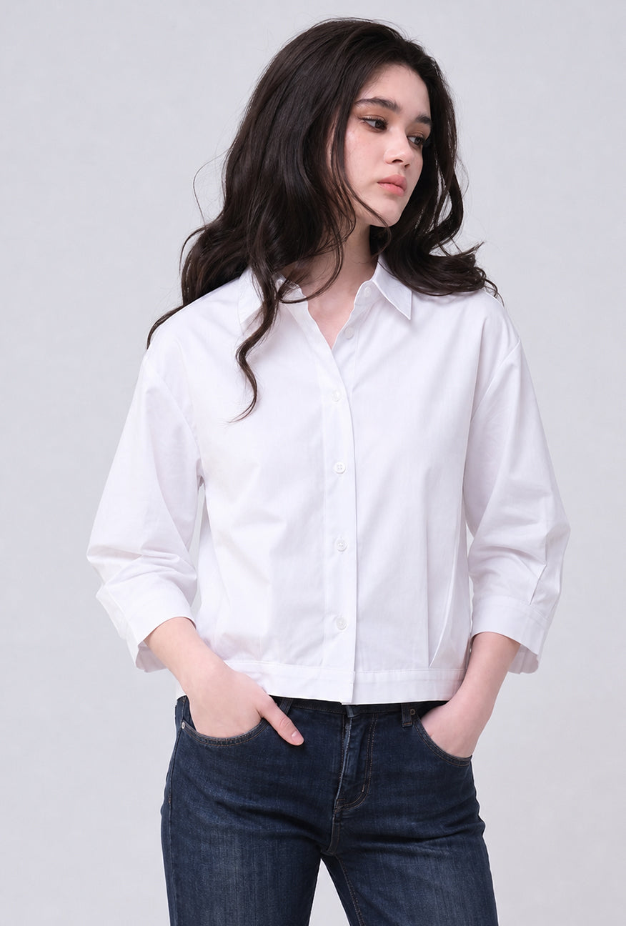 Kemeja Gemma White Exclusive Online