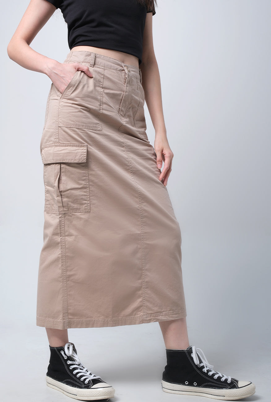 Rok Panjang Adrielle Khaki