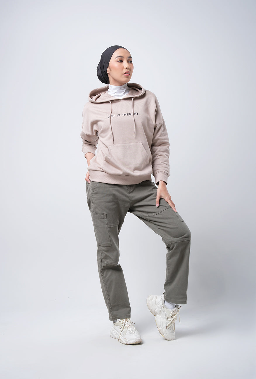 Sweater Hoodie Sienna Khaki