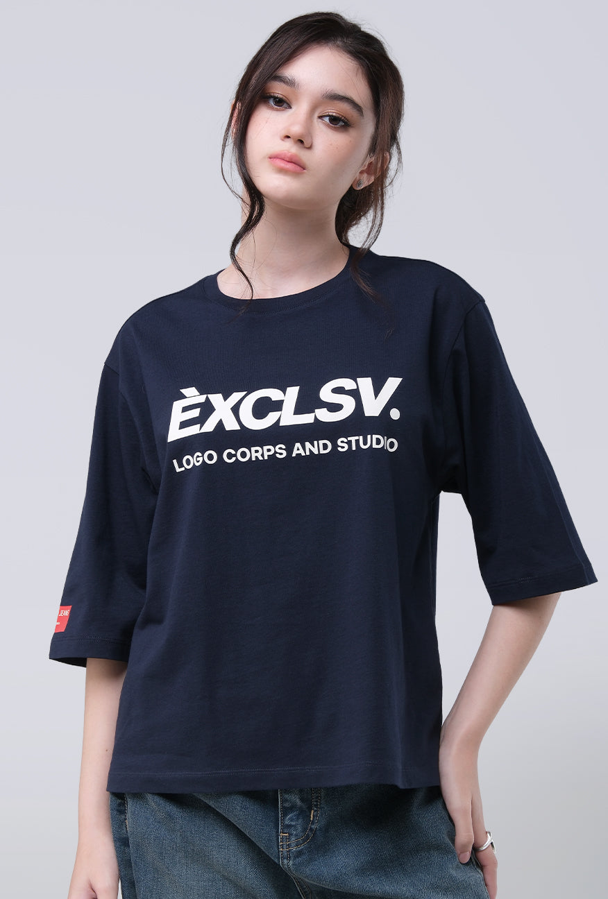 T-Shirt Lengan Pendek Nalani Navy