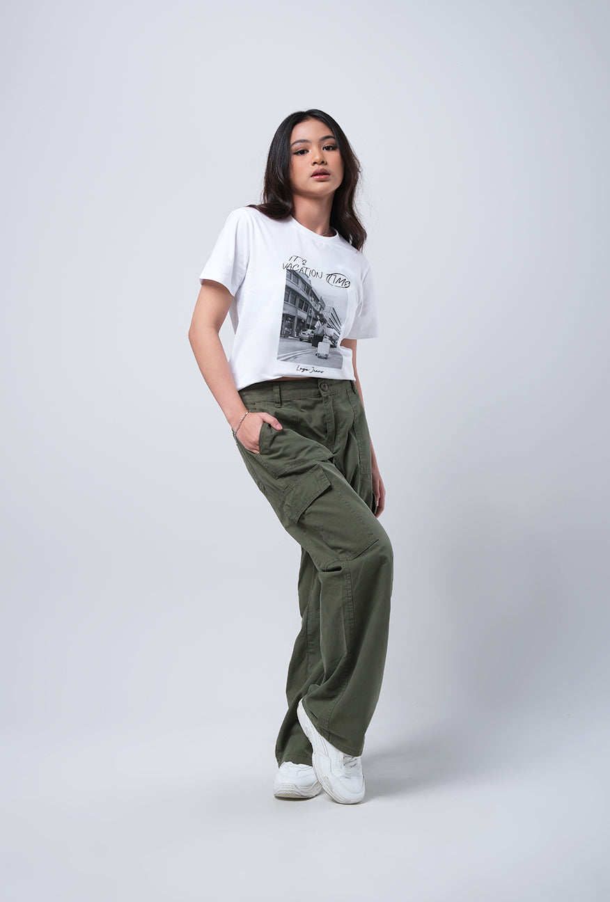 Celana Cargo Misha Olive