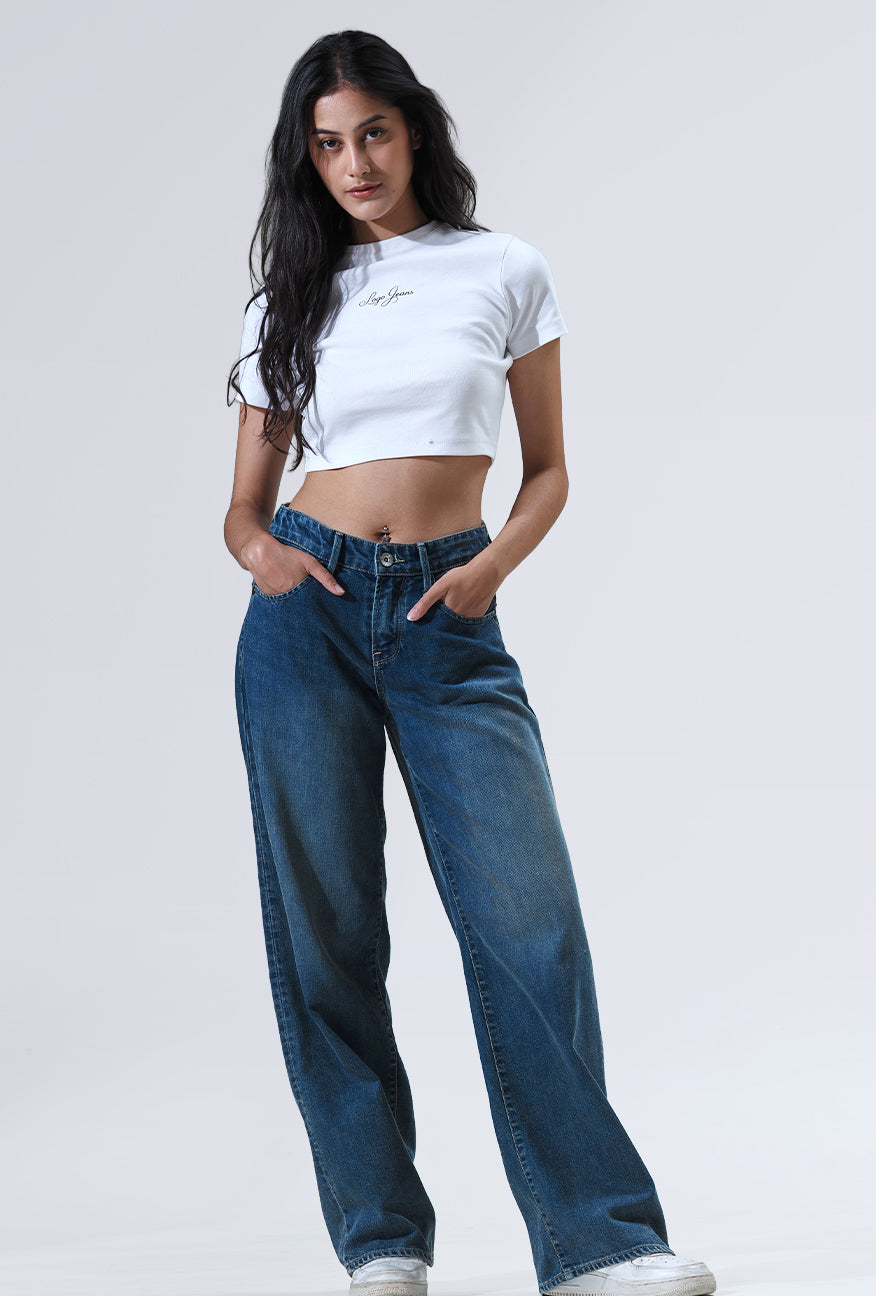 Jeans Loose Fit J7 Series Medium Blue